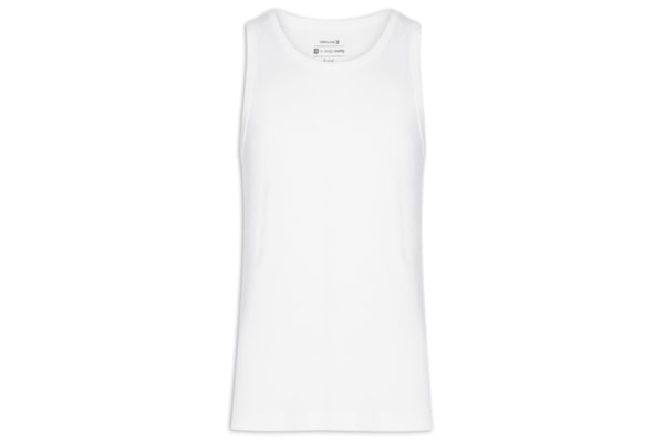 Regata Masculina Fit Shape - Branco