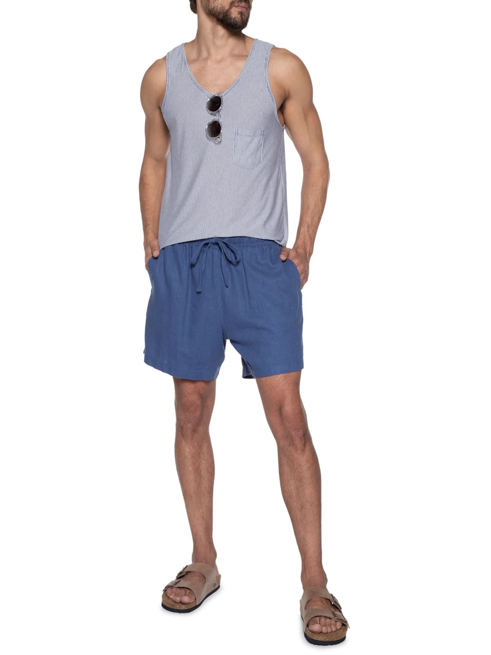 Regata Masculina Ibiza Listra Azul Be.each