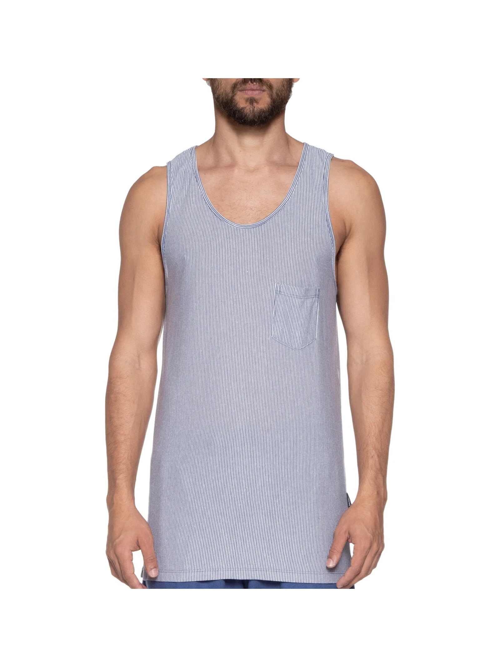 Regata Masculina Ibiza Listra Azul Be.each