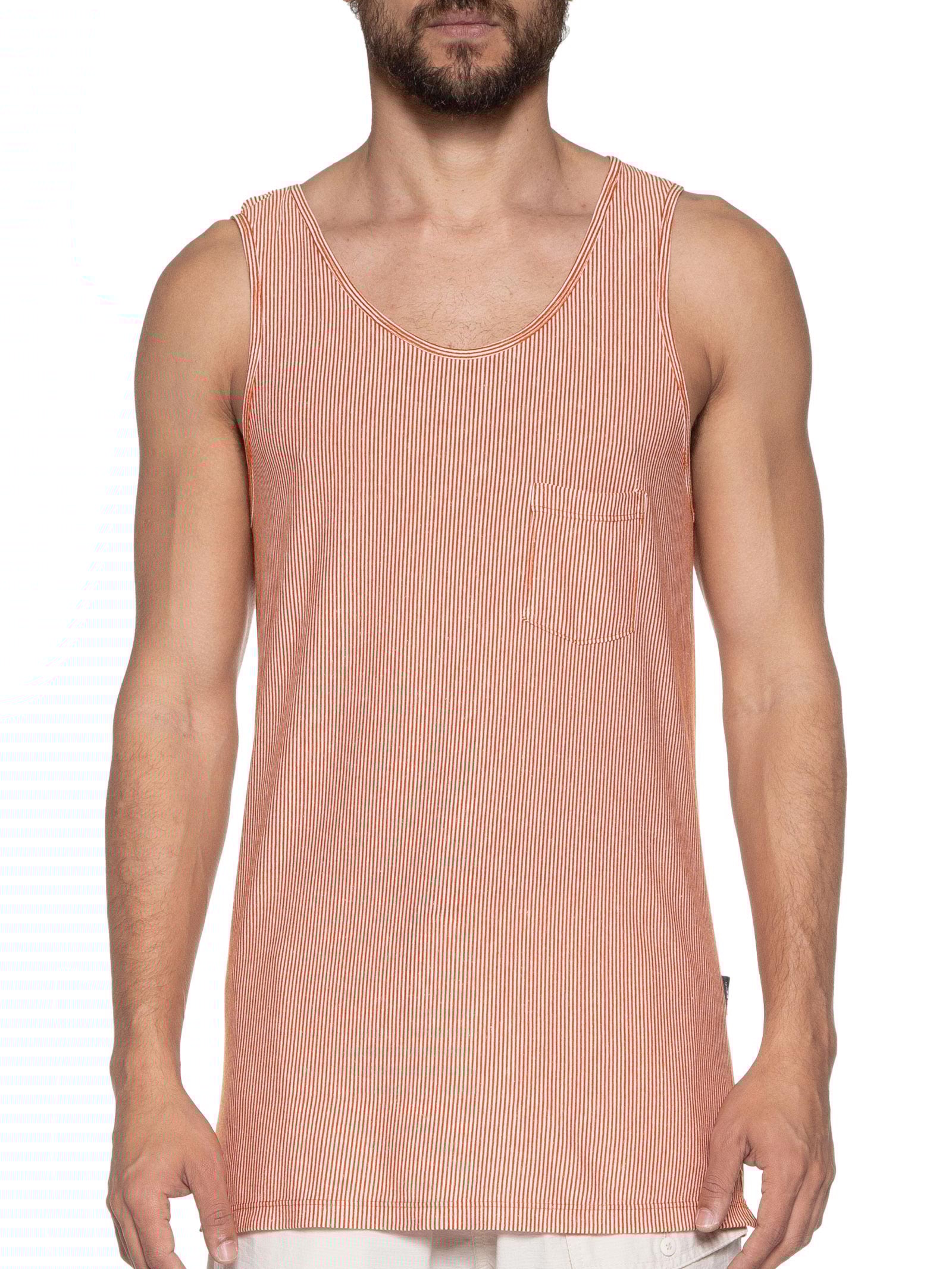 Regata Masculina Ibiza Listra Laranja Be.each