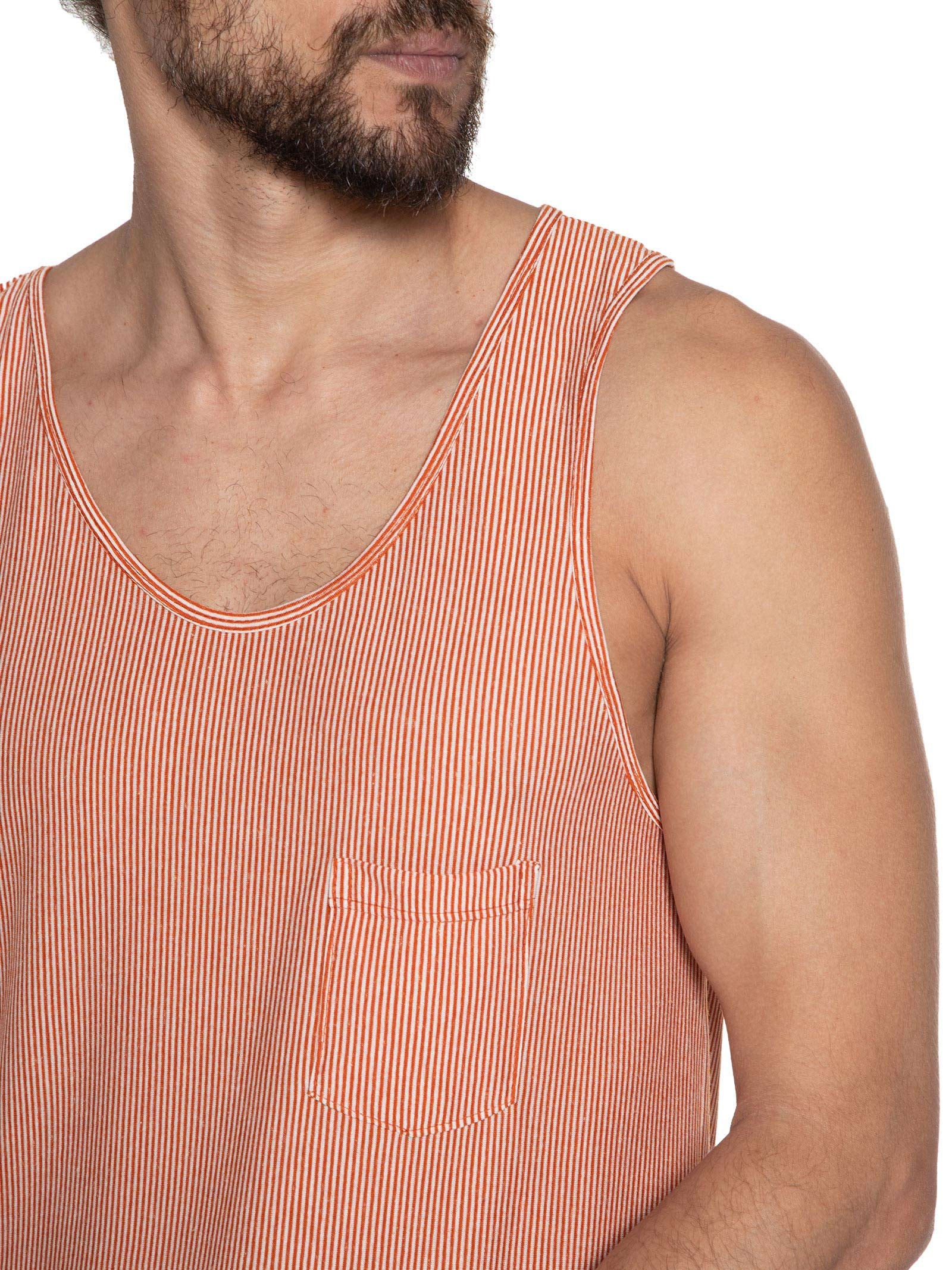 Regata Masculina Ibiza Listra Laranja Be.each