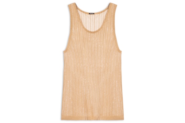 Regata Masculina Knit Texture - Bege