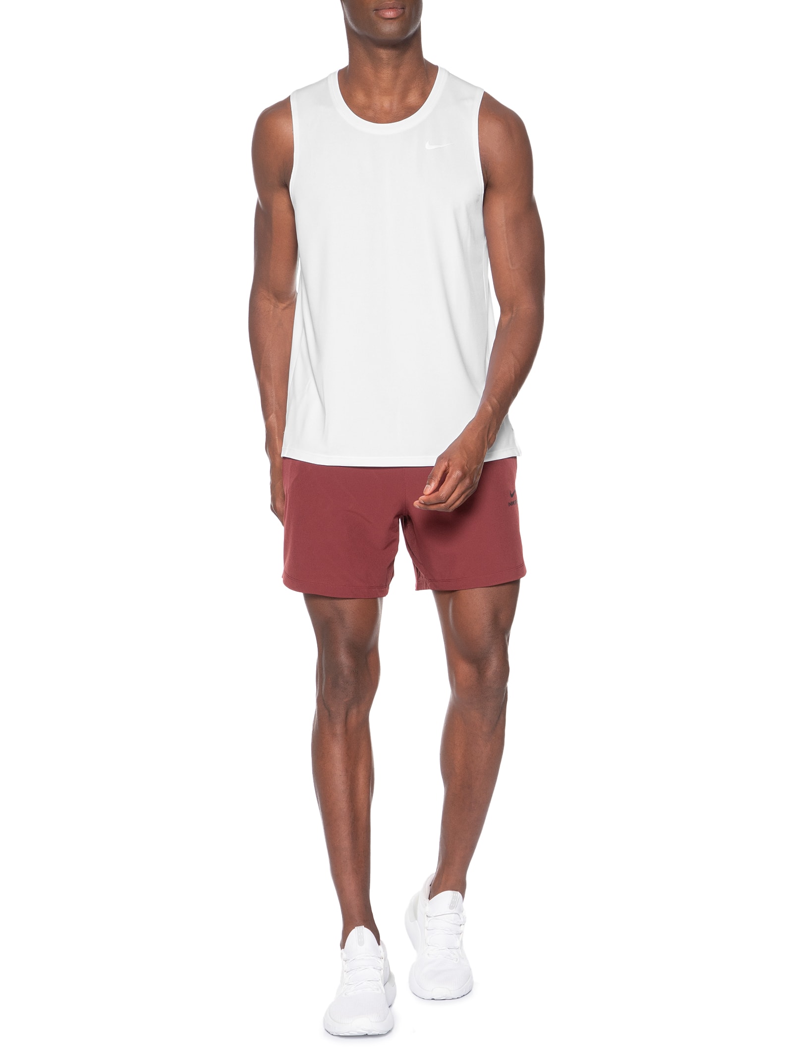 Regata Masculina M NK DF Miler Tank Branco Nike