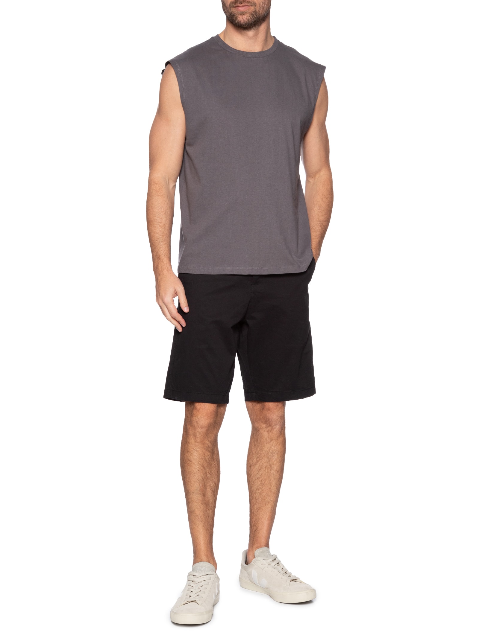 Regata Masculina Machão Cinza  Basiq Men