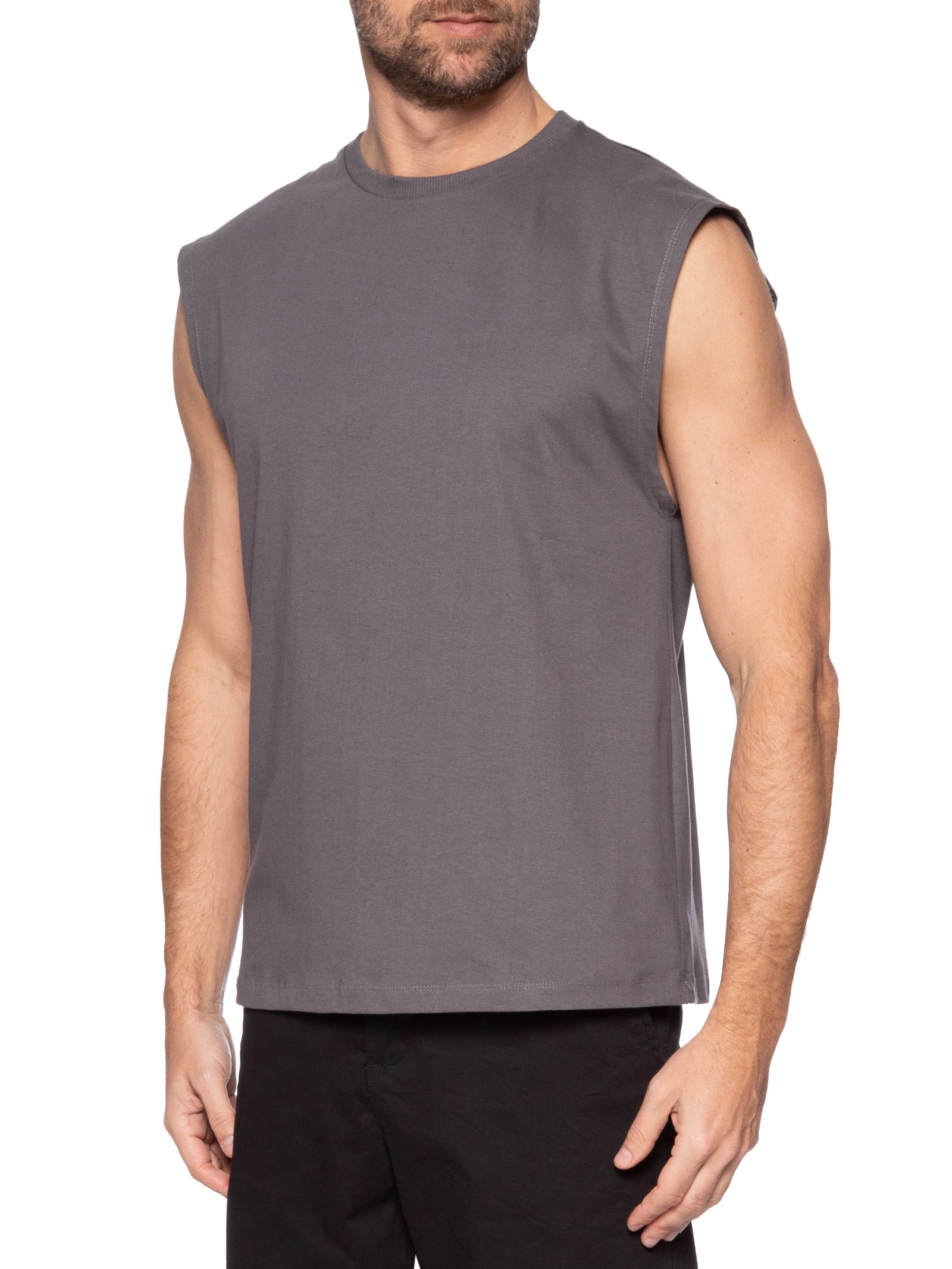 Regata Masculina Machão Cinza  Basiq Men