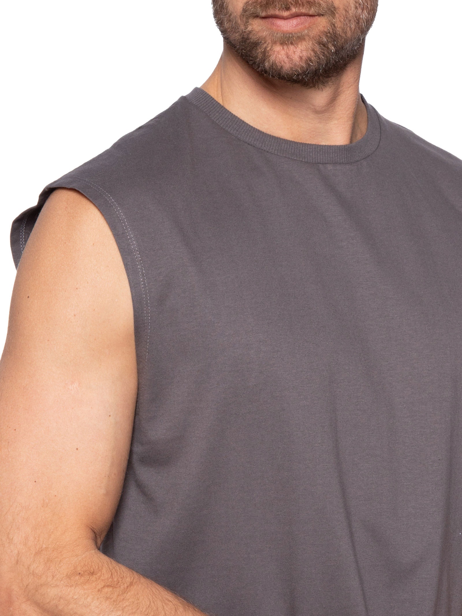 Regata Masculina Machão Cinza  Basiq Men