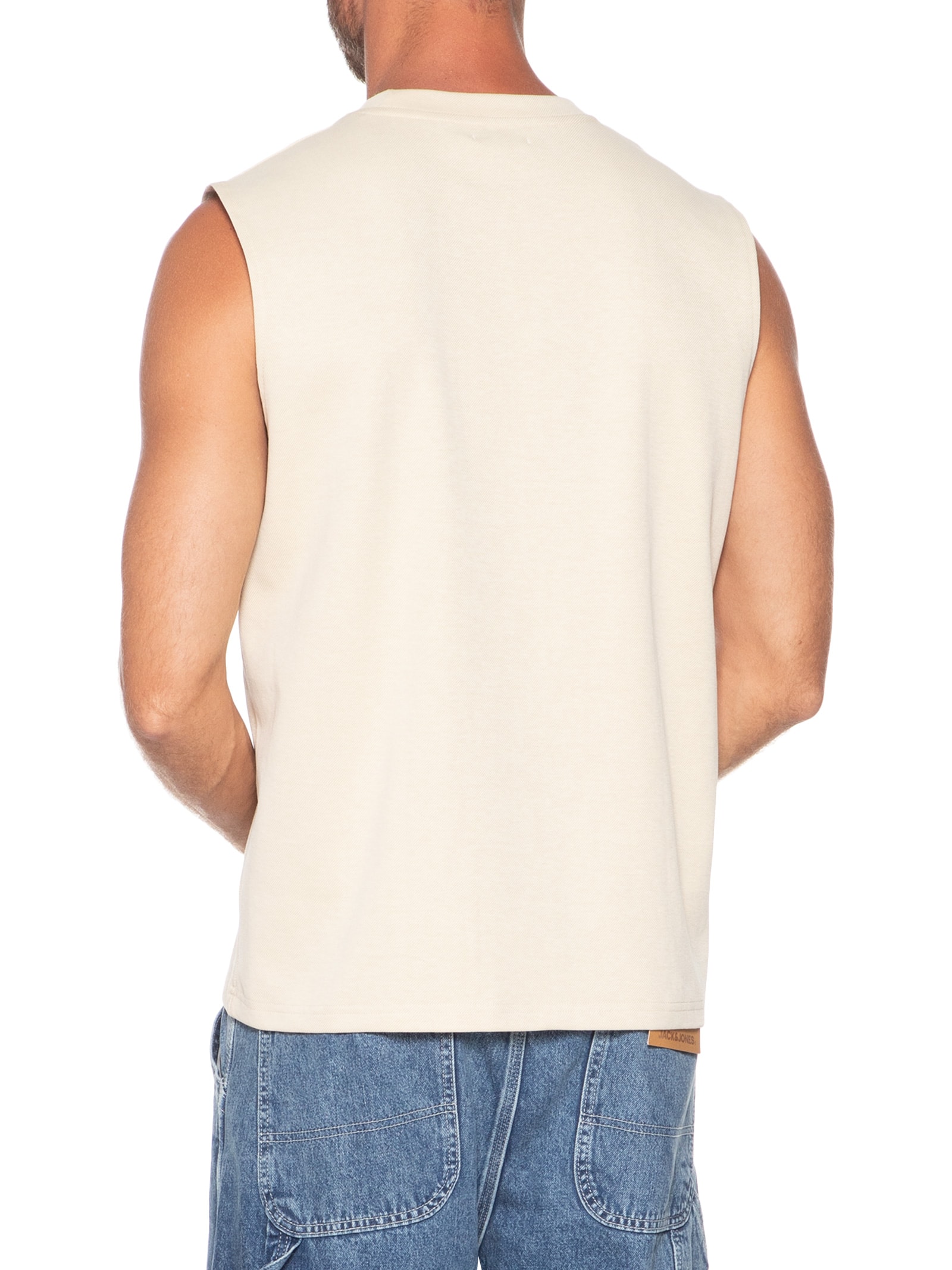 Regata Masculina Machão Off White Basiq Men