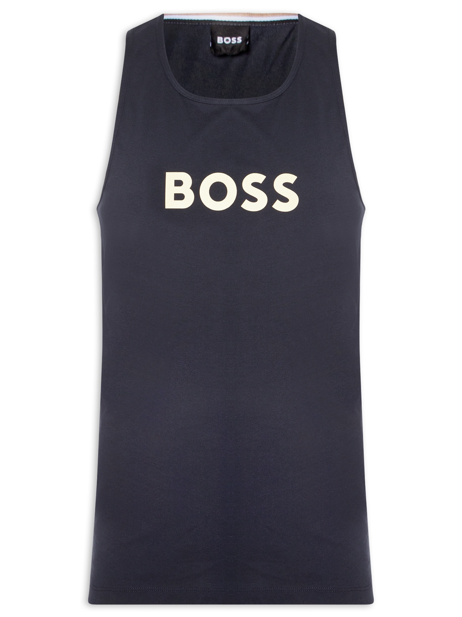 Regata Masculina Manga Curta Tank Top Special Azul Boss