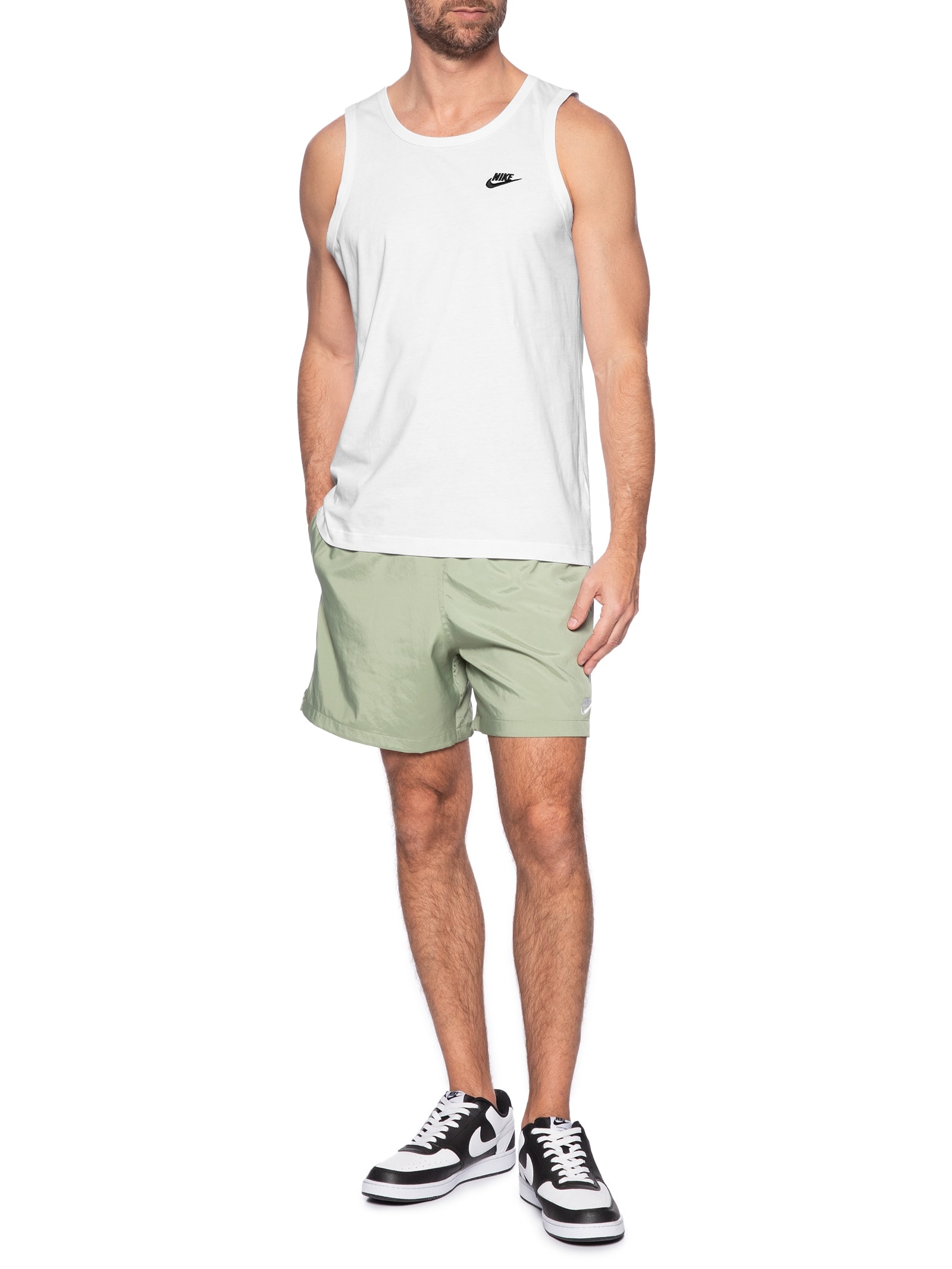 Nike Regata Masculina Nike Sportswear Club Branco