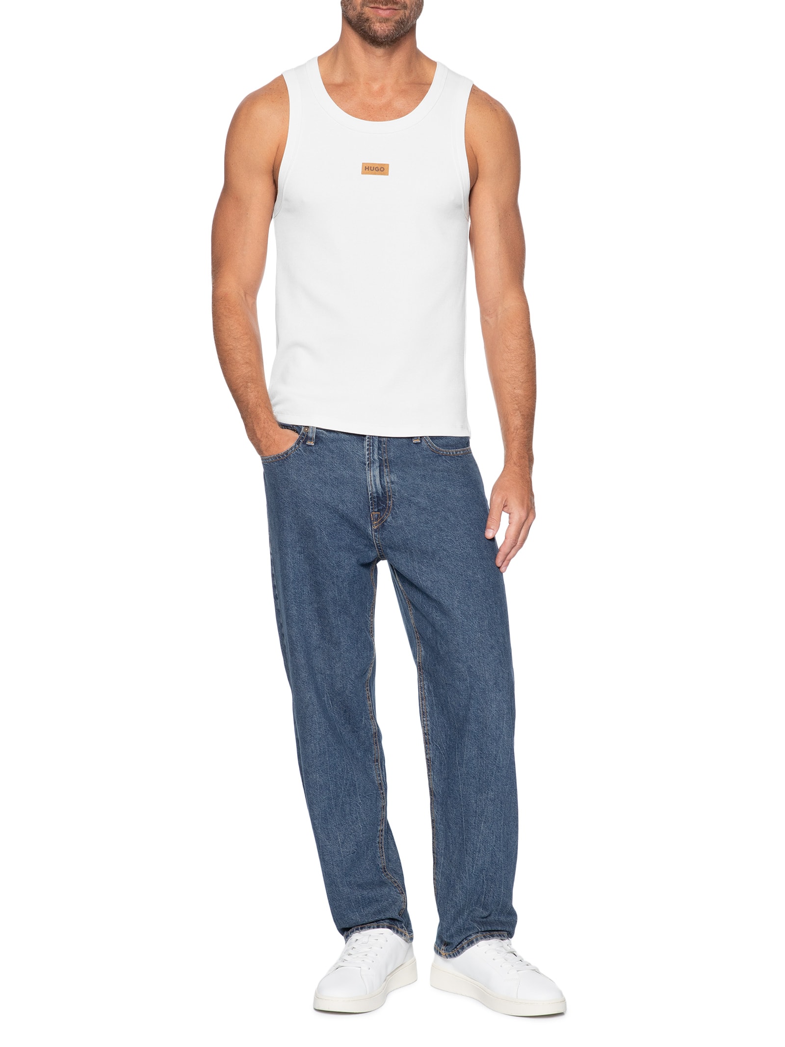 Regata Masculina Nuvest Branco Hugo