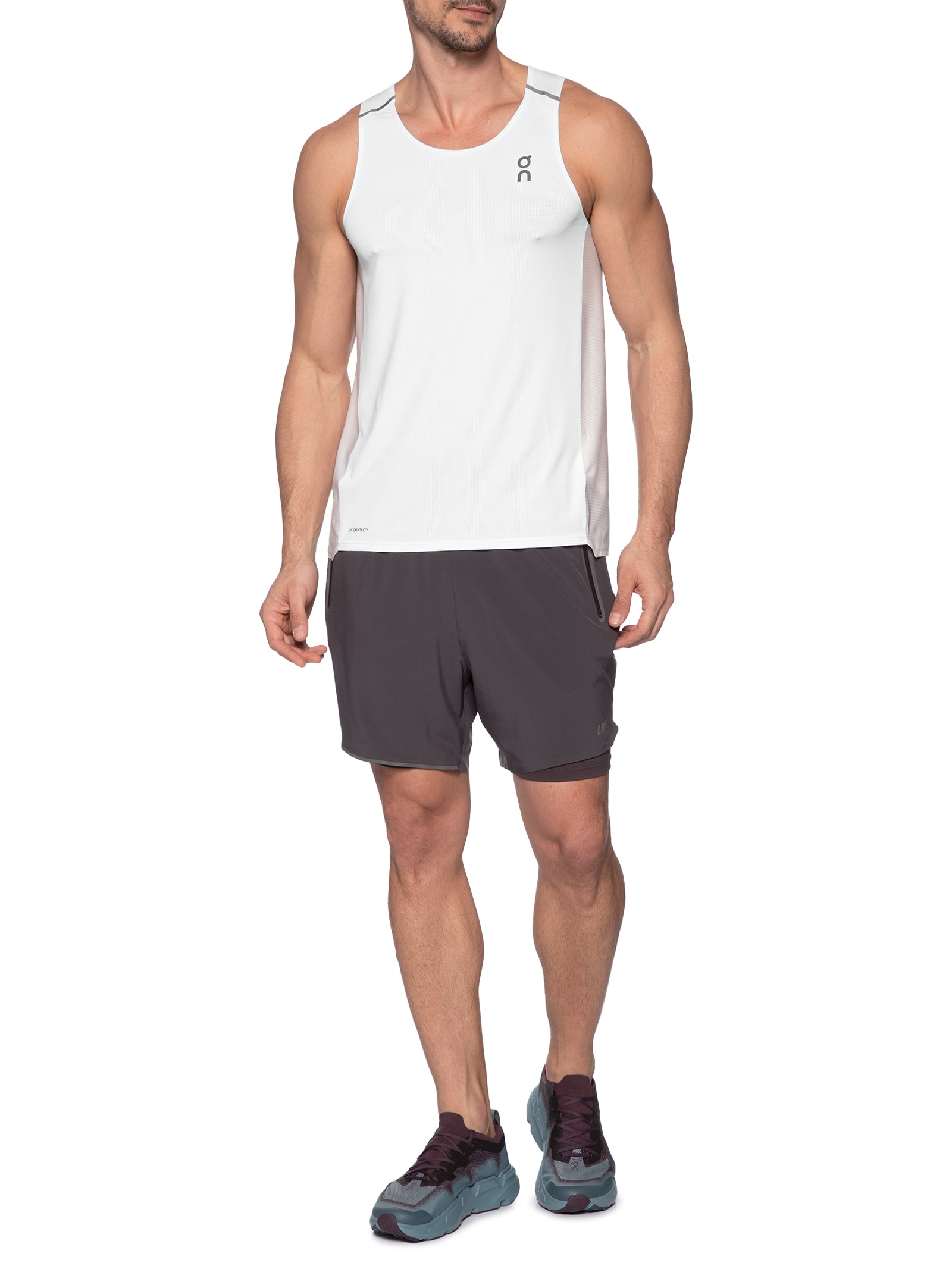 Regata Masculina Performance Tank 1 Branco On Running