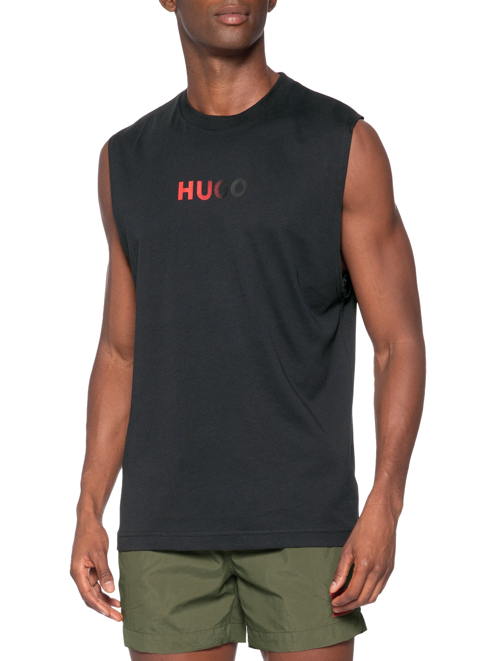 Regata Masculina Ray Beach Tank Loose Preto Hugo