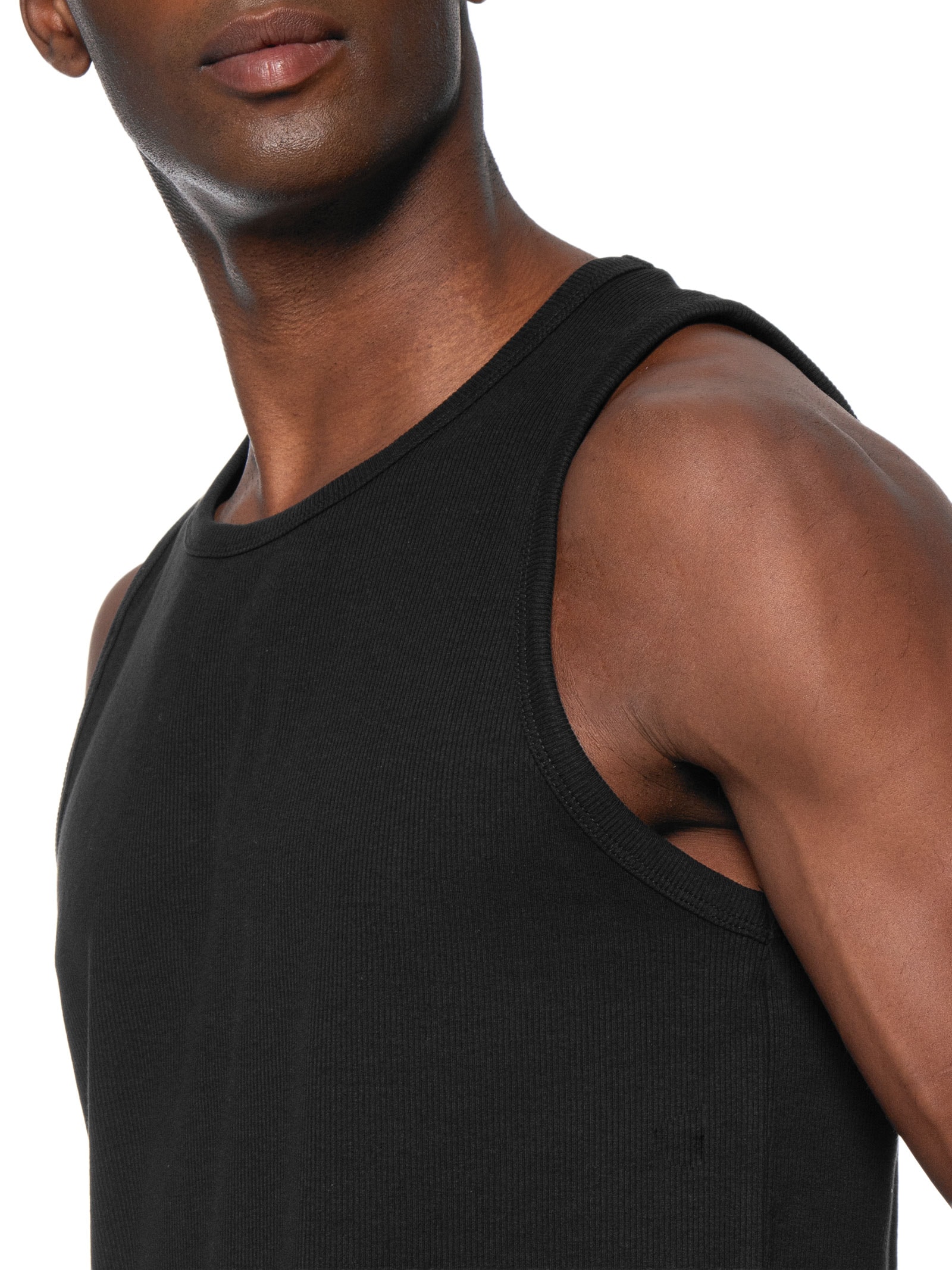 Regata Masculina Rib Tank Preto Cotton On
