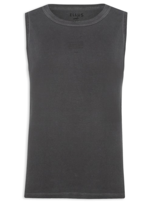 Regata Masculina Rib Washed Ellus Crafted Slim - Preto