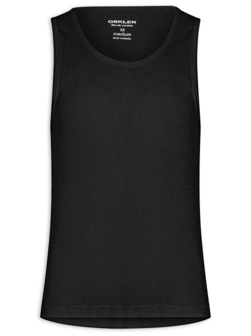 Regata Masculina Ribana E-Basics - Preto