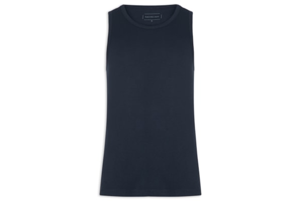 Regata Masculina Ribana Logo Monograma - Azul