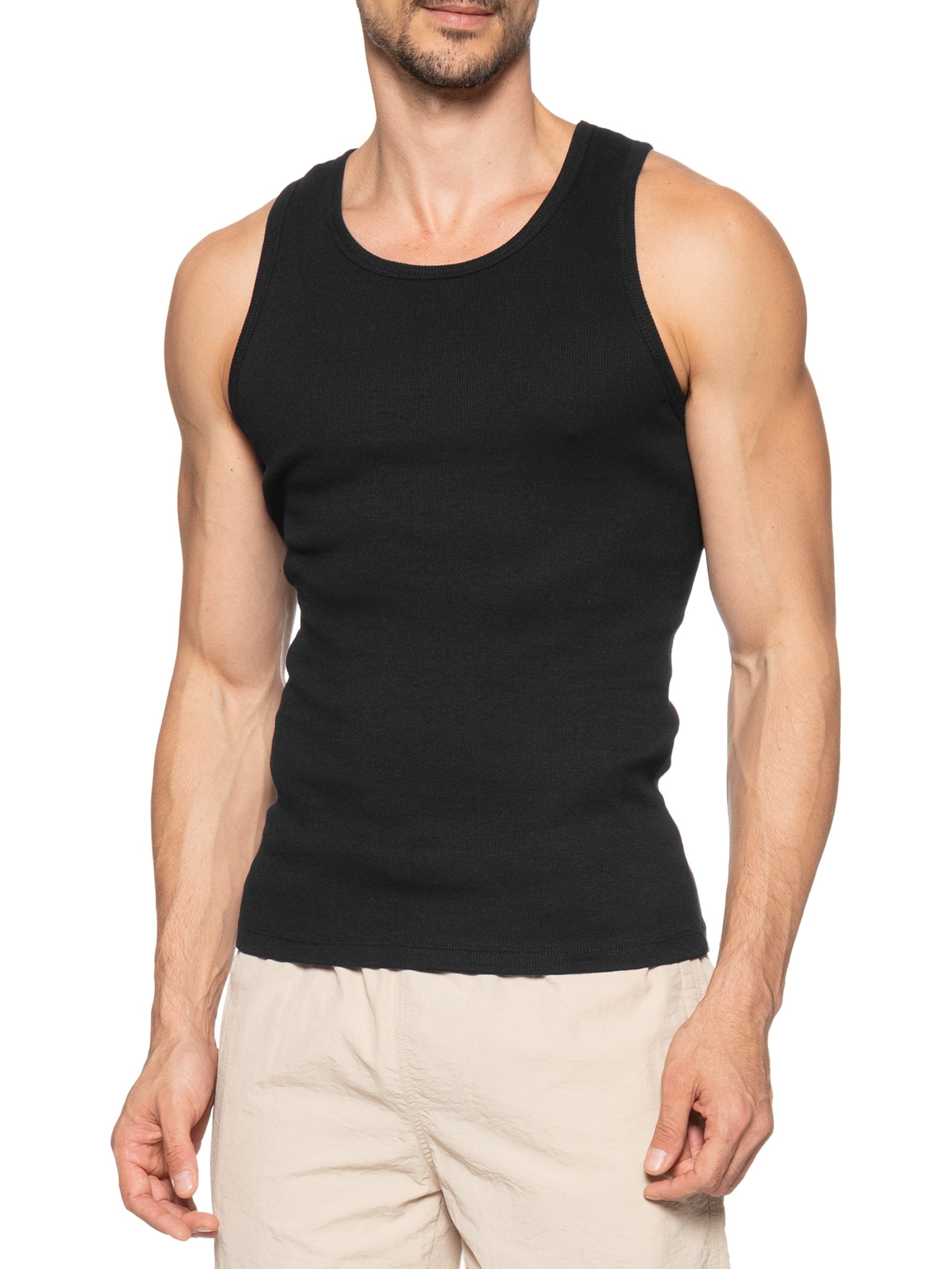 Regata Masculina Ribana Preto Sergio K