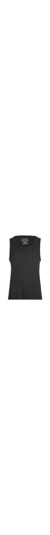 Regata Masculina Ribbed Rustic - Preto