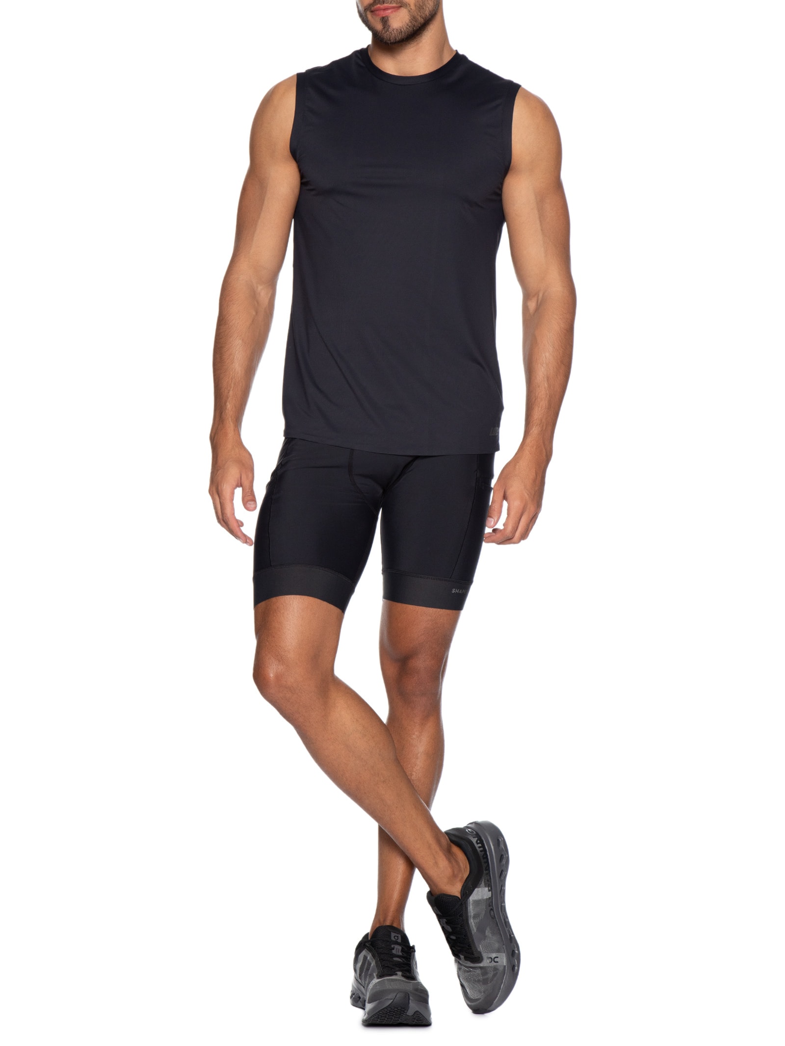 Regata Masculina Run Slim Men Preto Live!