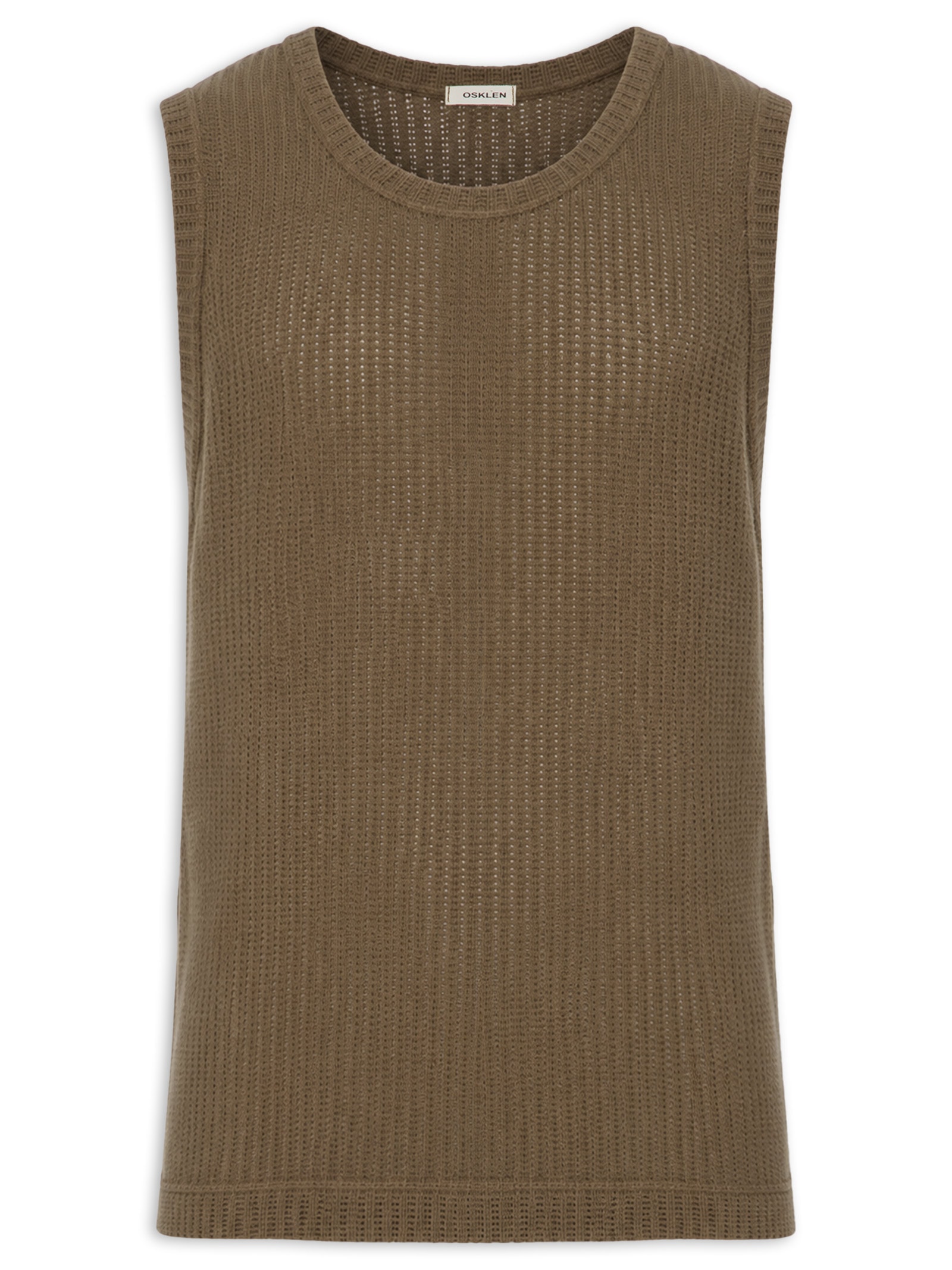 Regata Masculina Rustic Knit Marrom Osklen