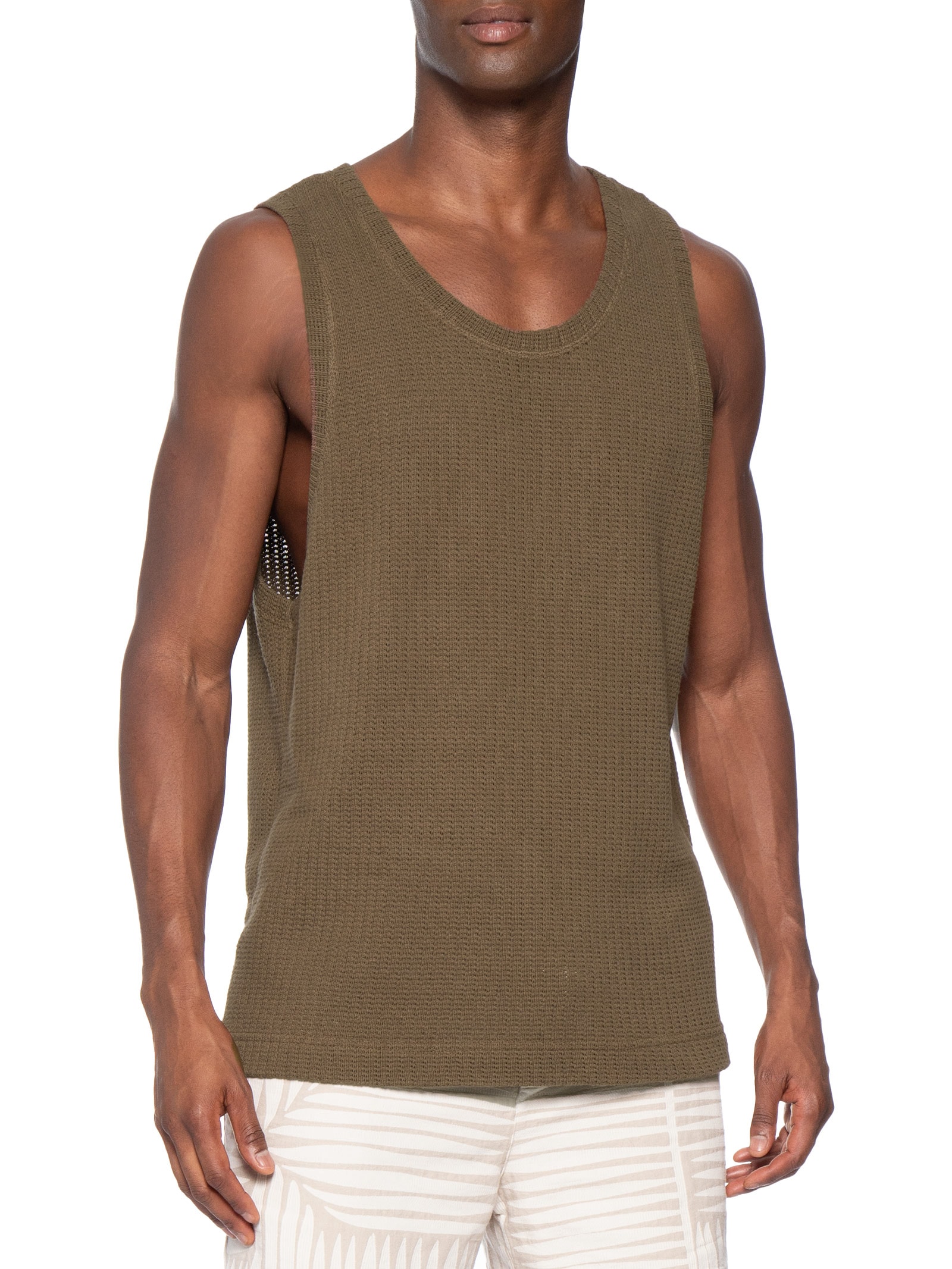 Regata Masculina Rustic Knit Marrom Osklen