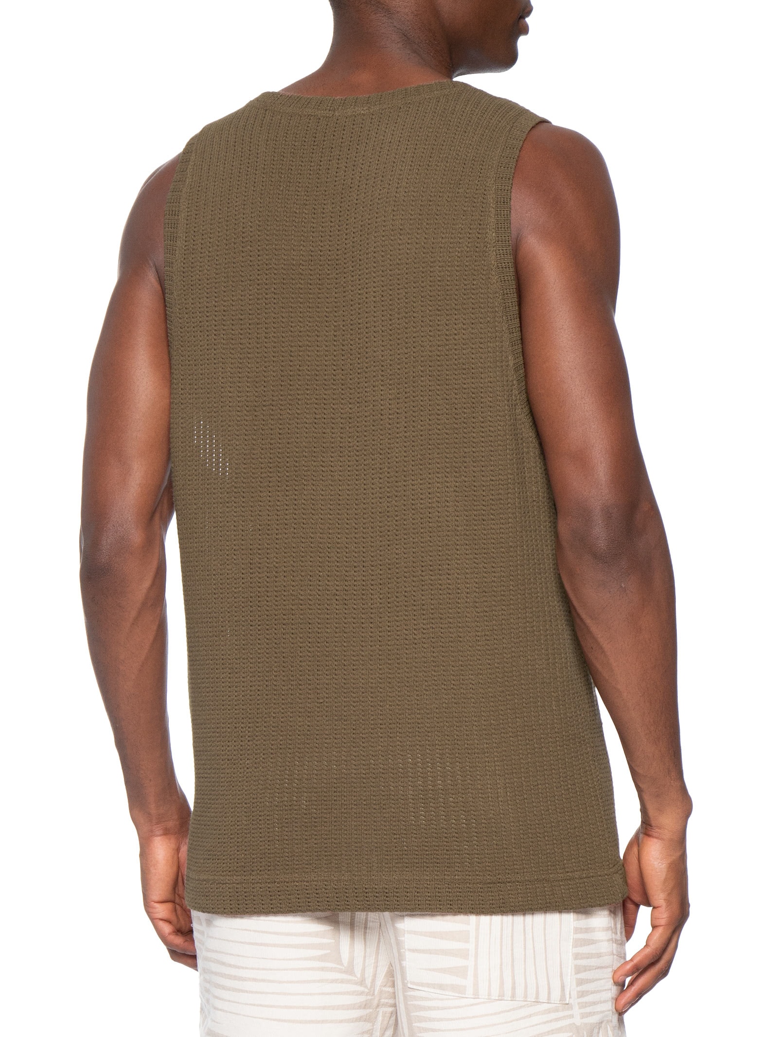 Regata Masculina Rustic Knit Marrom Osklen