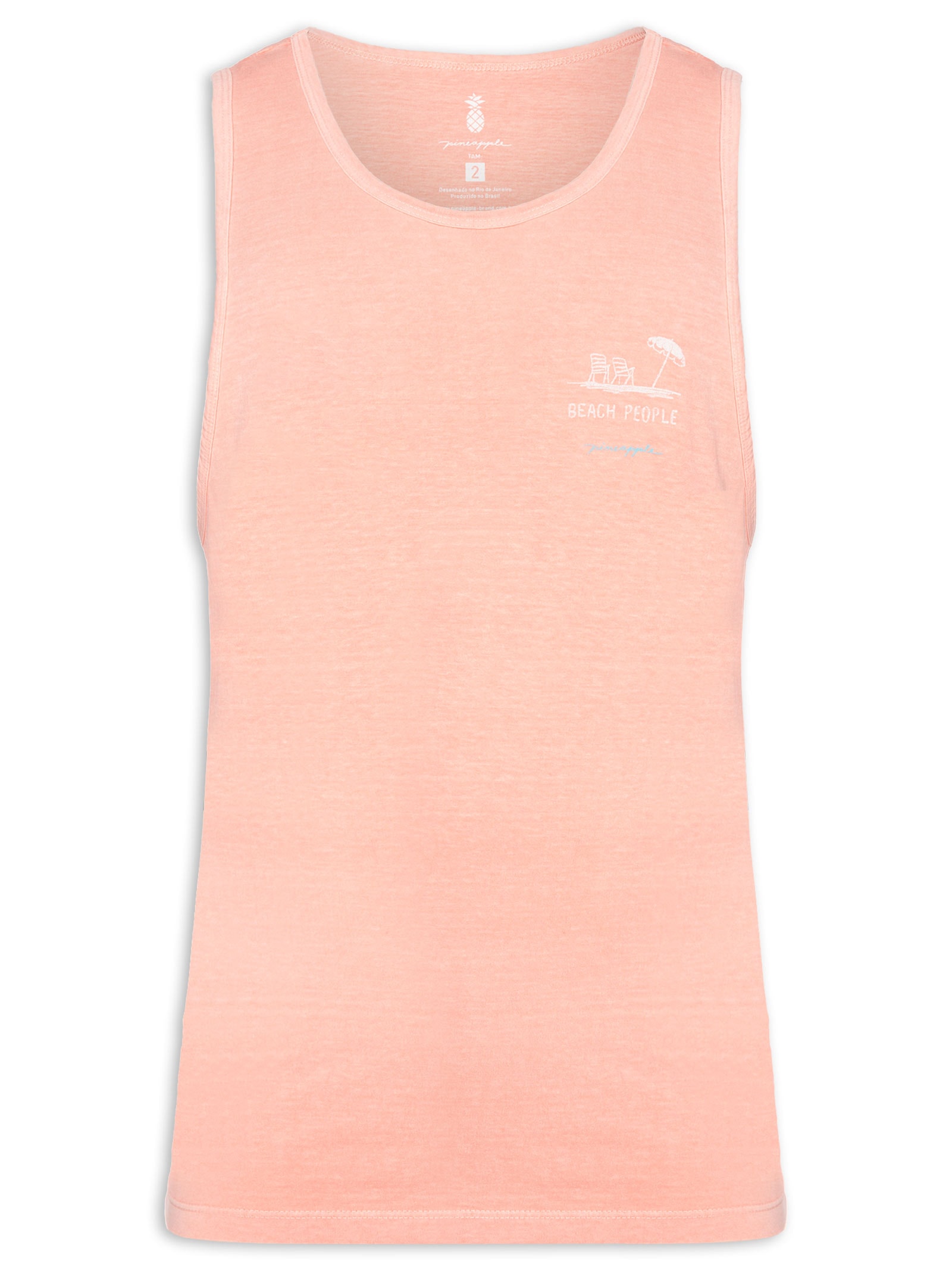 Regata Masculina Silkada Beach People Laranja Pineapple