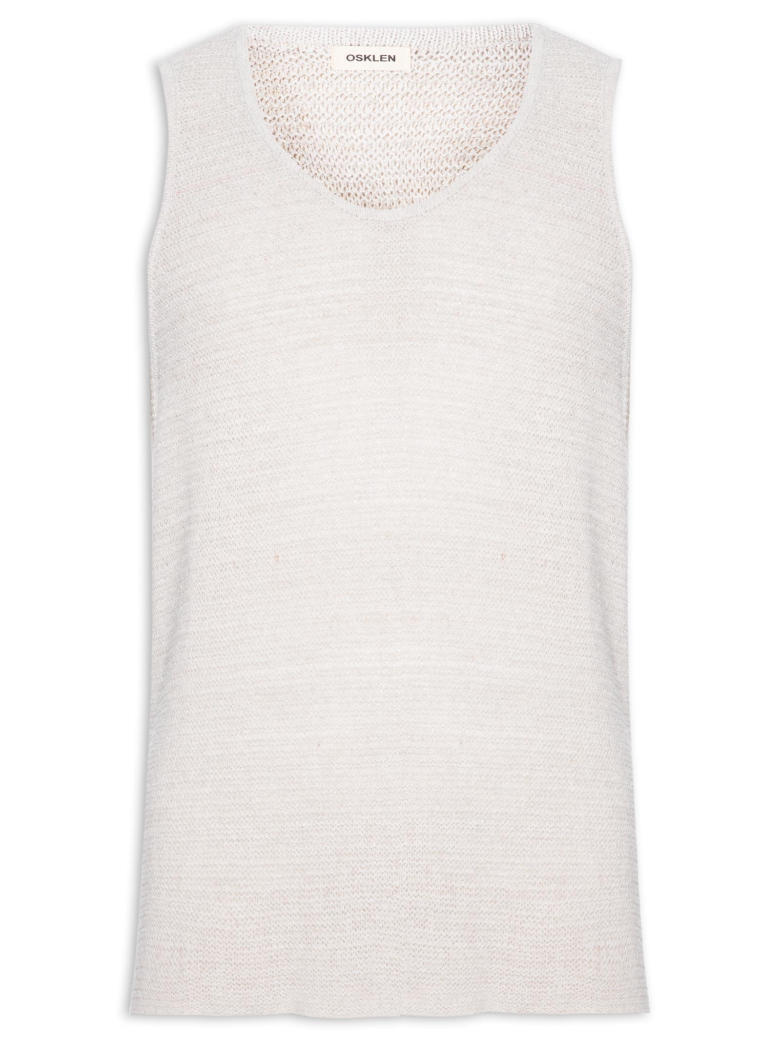 Regata Masculina Tricot Juta Bege Osklen