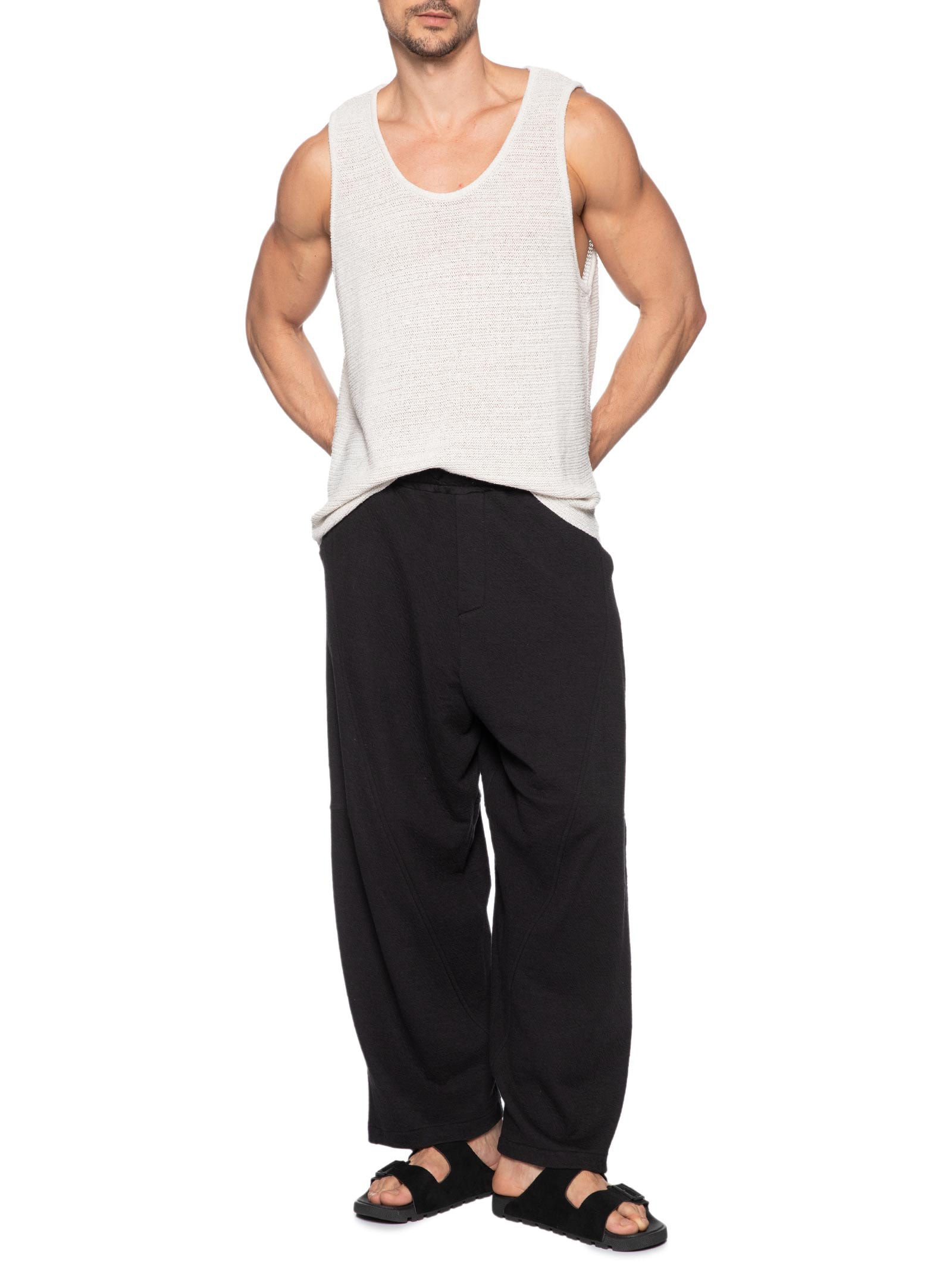Regata Masculina Tricot Juta Bege Osklen