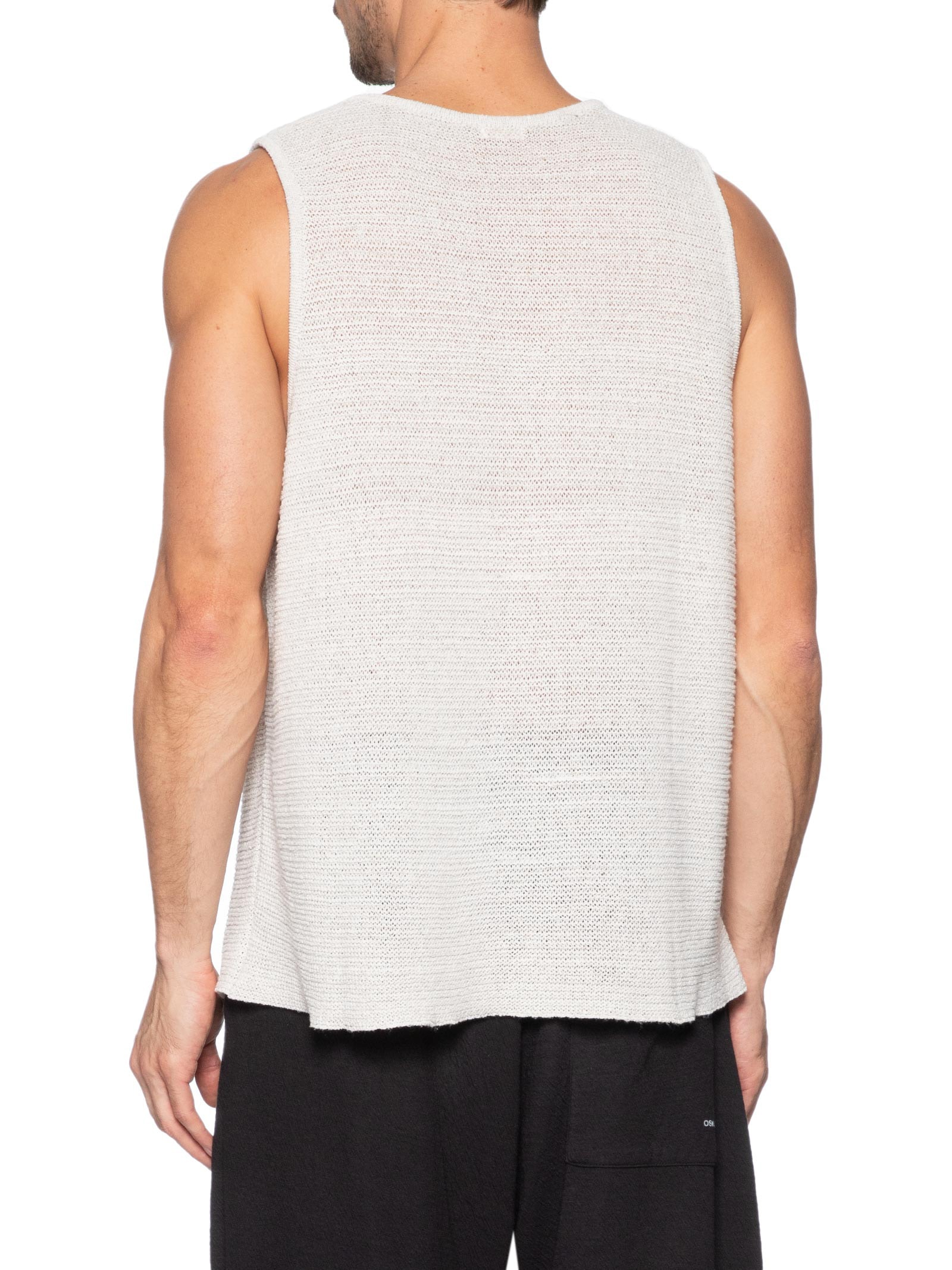 Regata Masculina Tricot Juta Bege Osklen