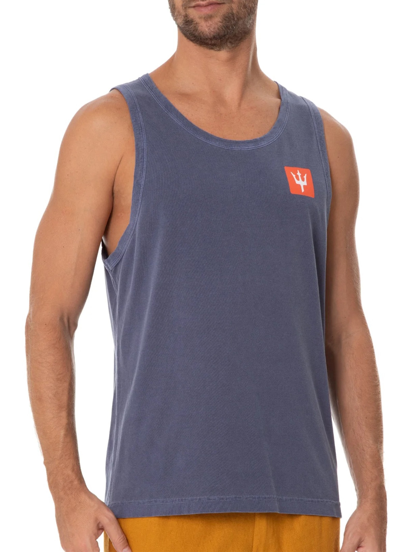 Regata Masculina Tridente Box Azul Osklen