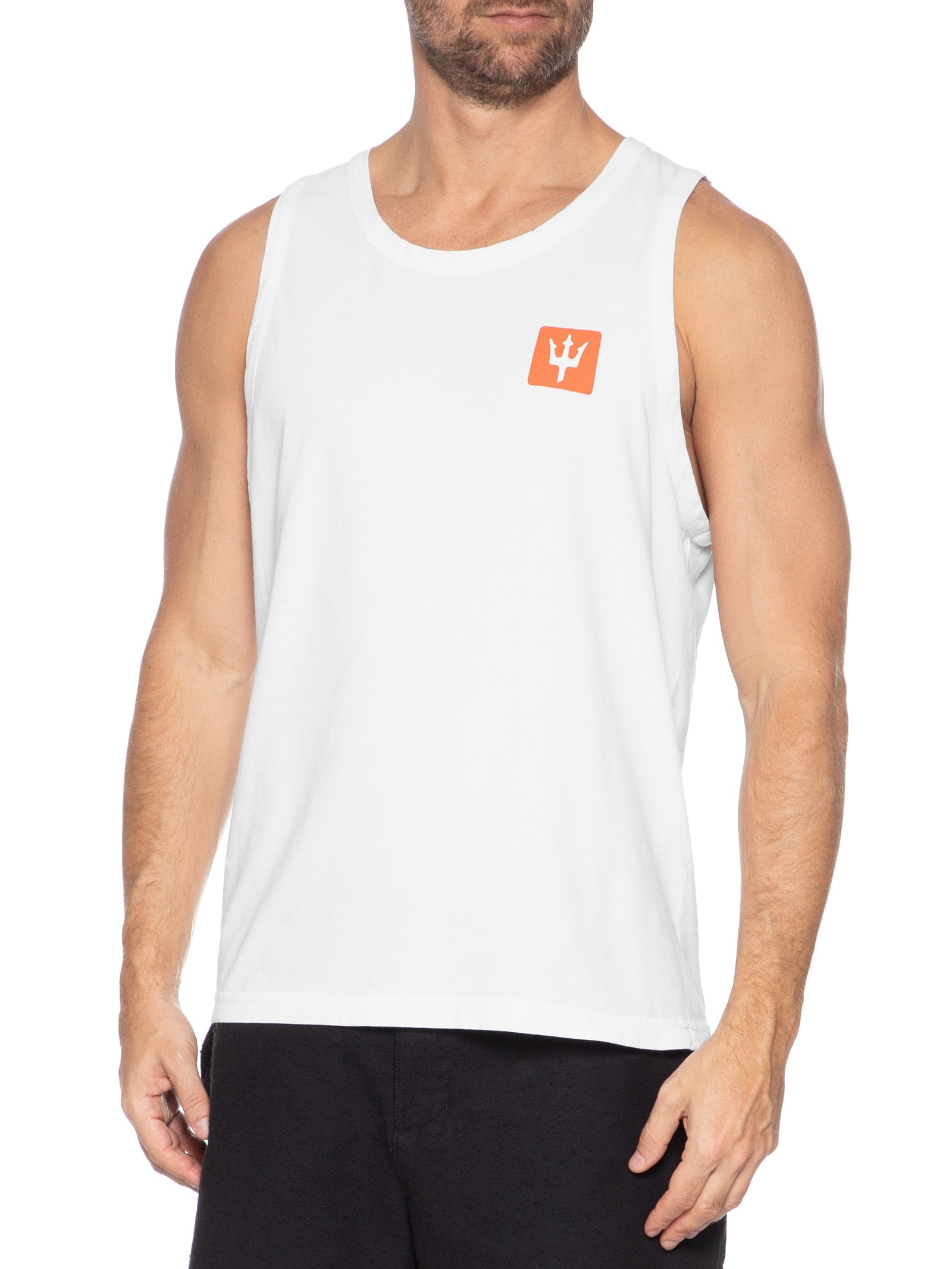 Regata Masculina Tridente Box Branco Osklen