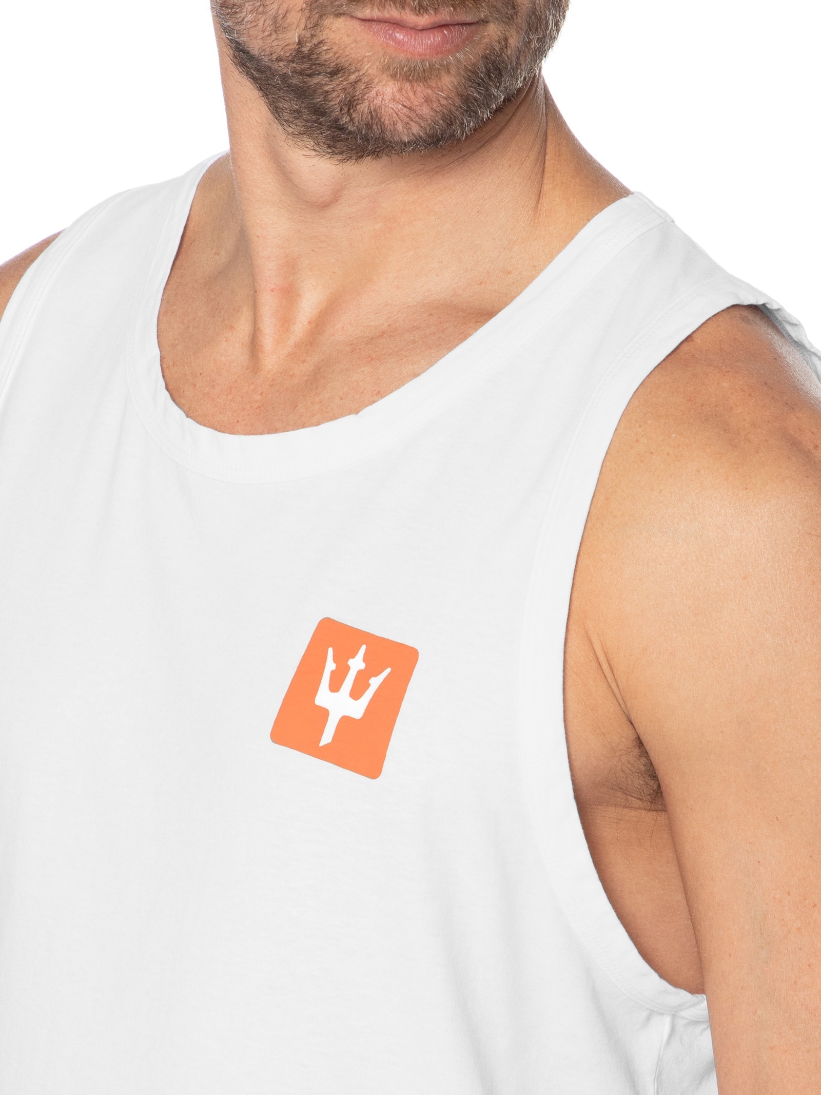 Regata Masculina Tridente Box Branco Osklen