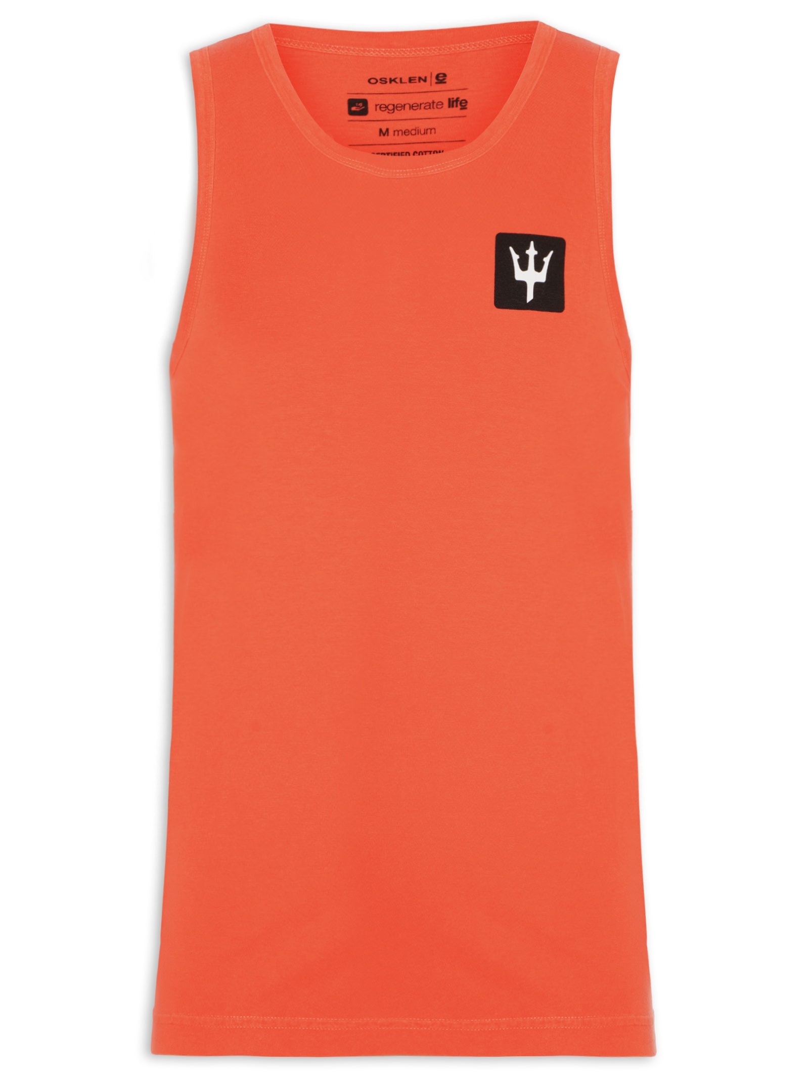 Regata Masculina Tridente Box Laranja Osklen