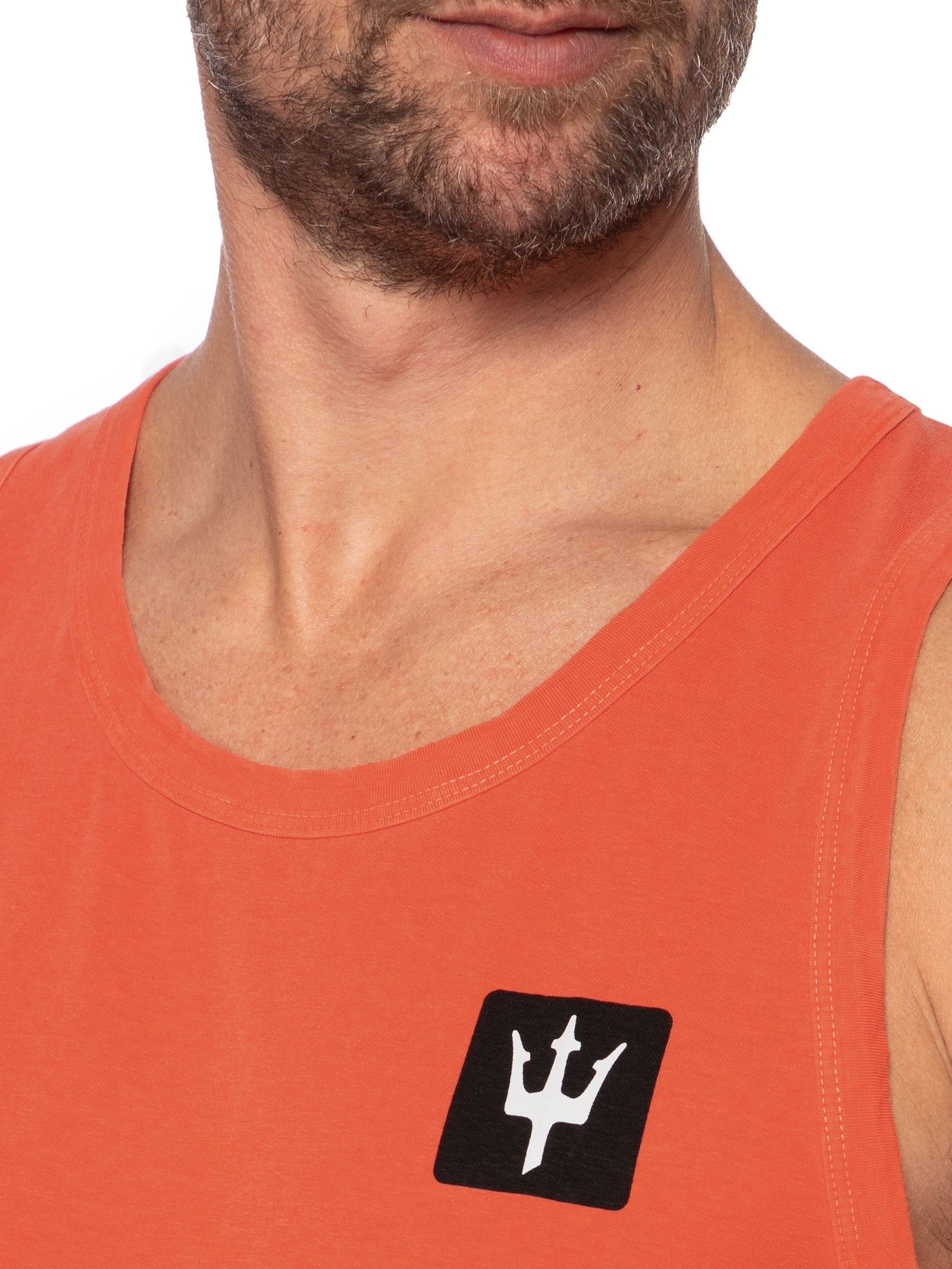Regata Masculina Tridente Box Laranja Osklen