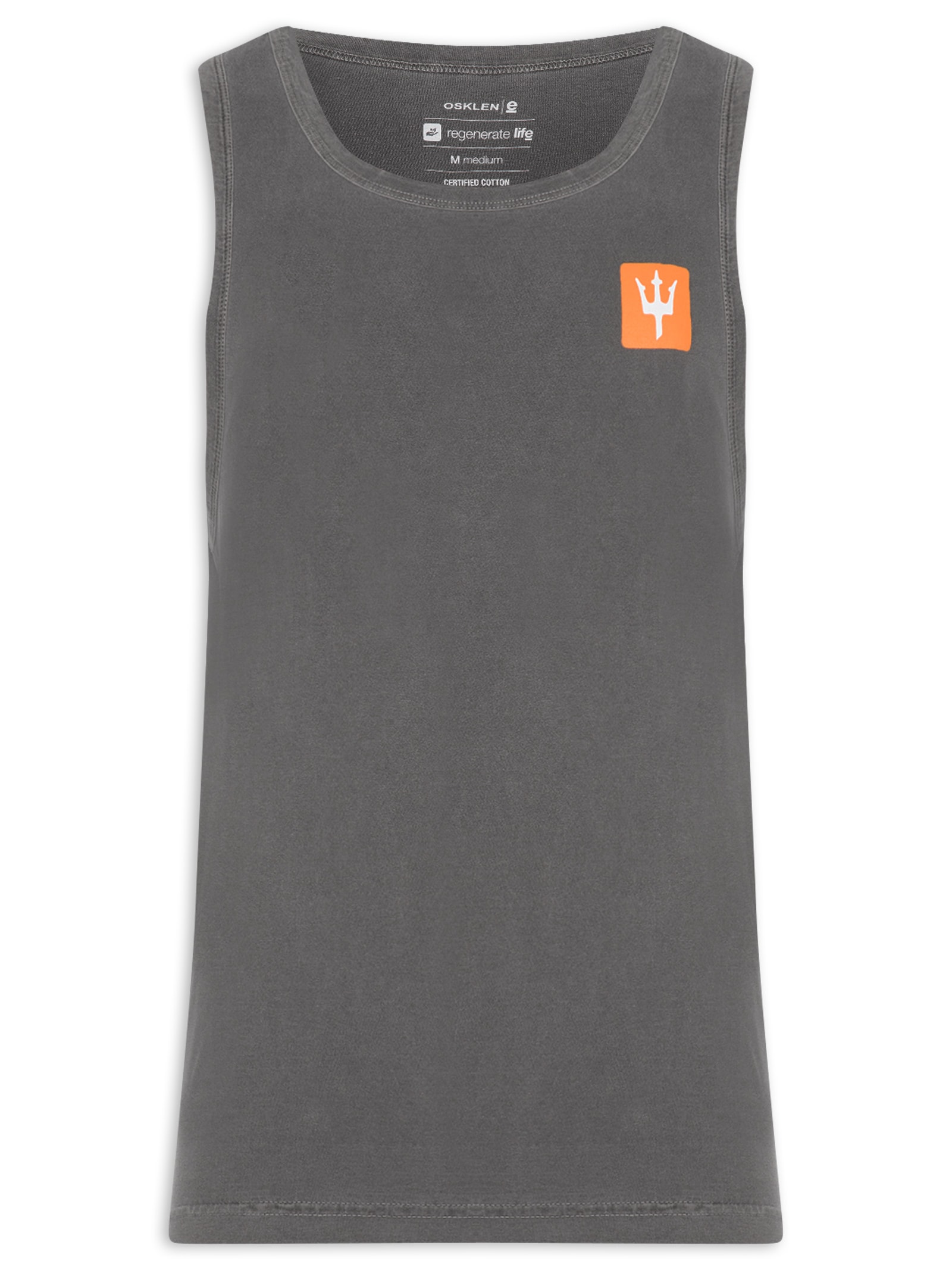 Regata Masculina Tridente Box Preto Osklen