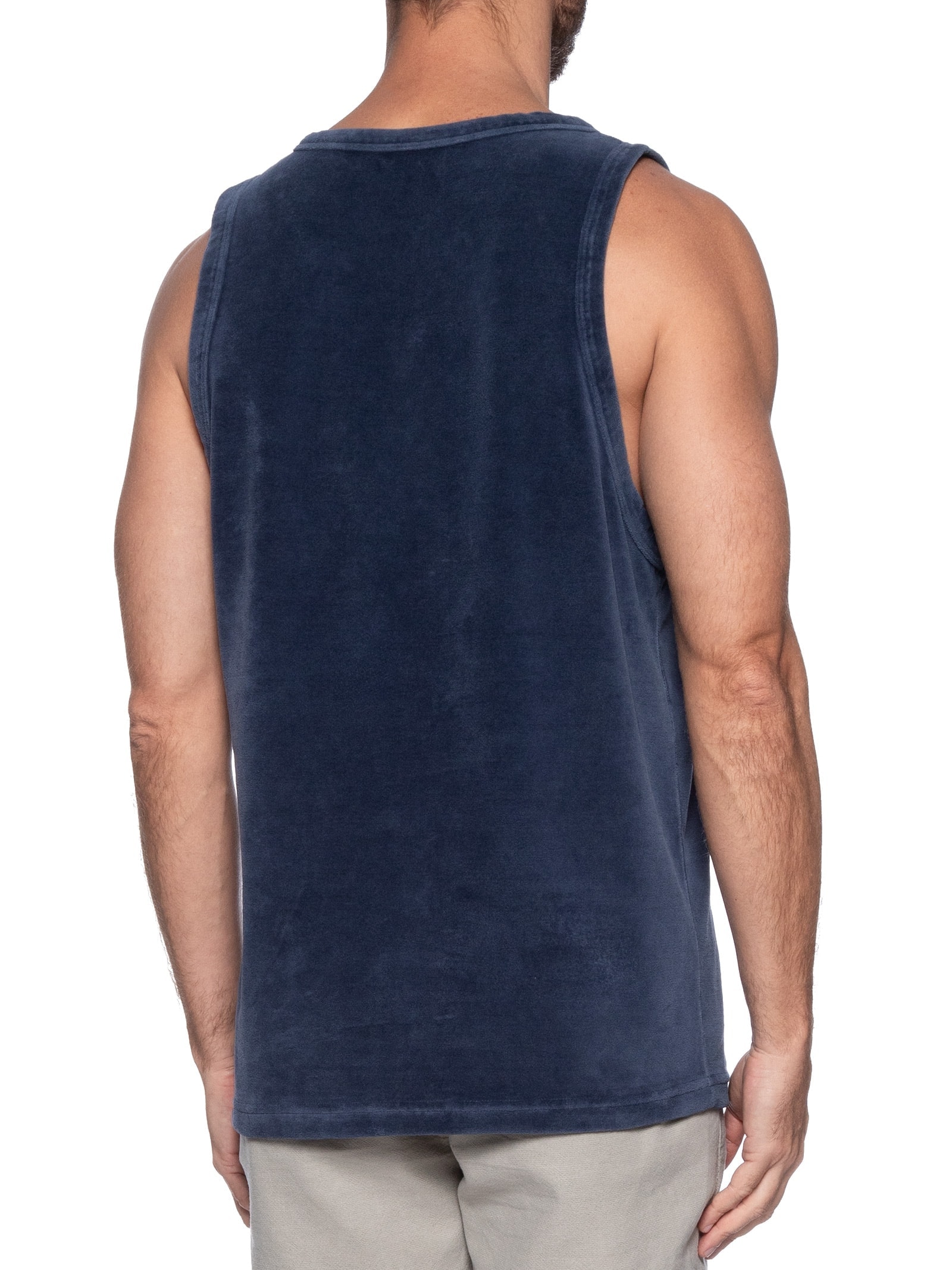 Regata Masculina Velvet Marmorizado Dyed Azul Osklen