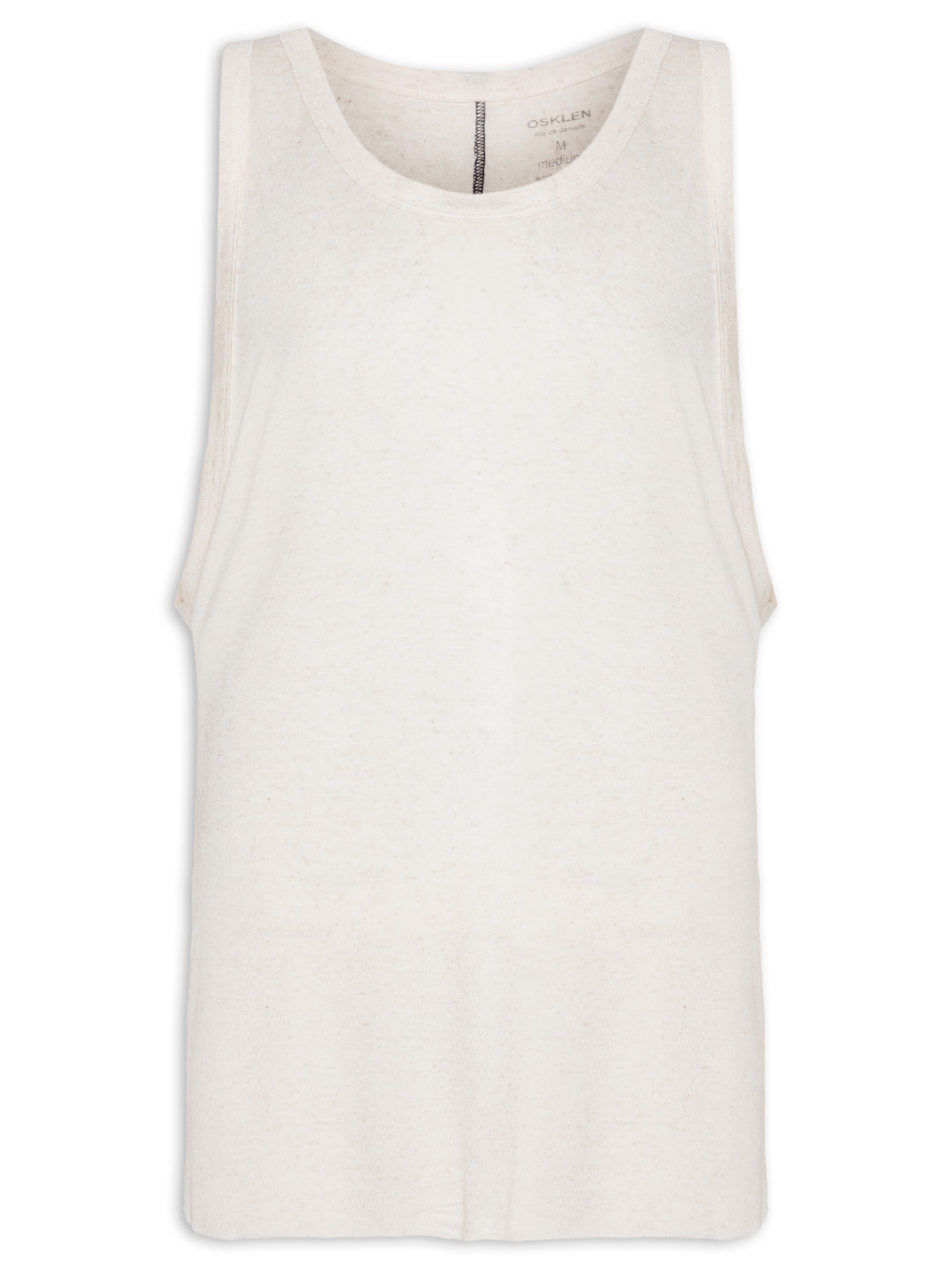 Regata Masculina Visual Linen Cut Bege Osklen