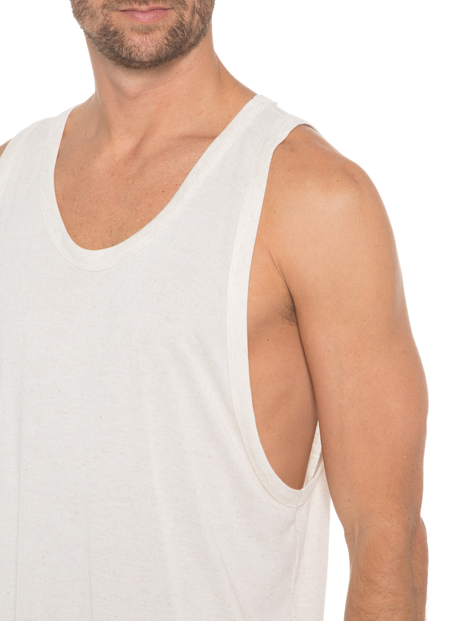 Regata Masculina Visual Linen Cut Bege Osklen