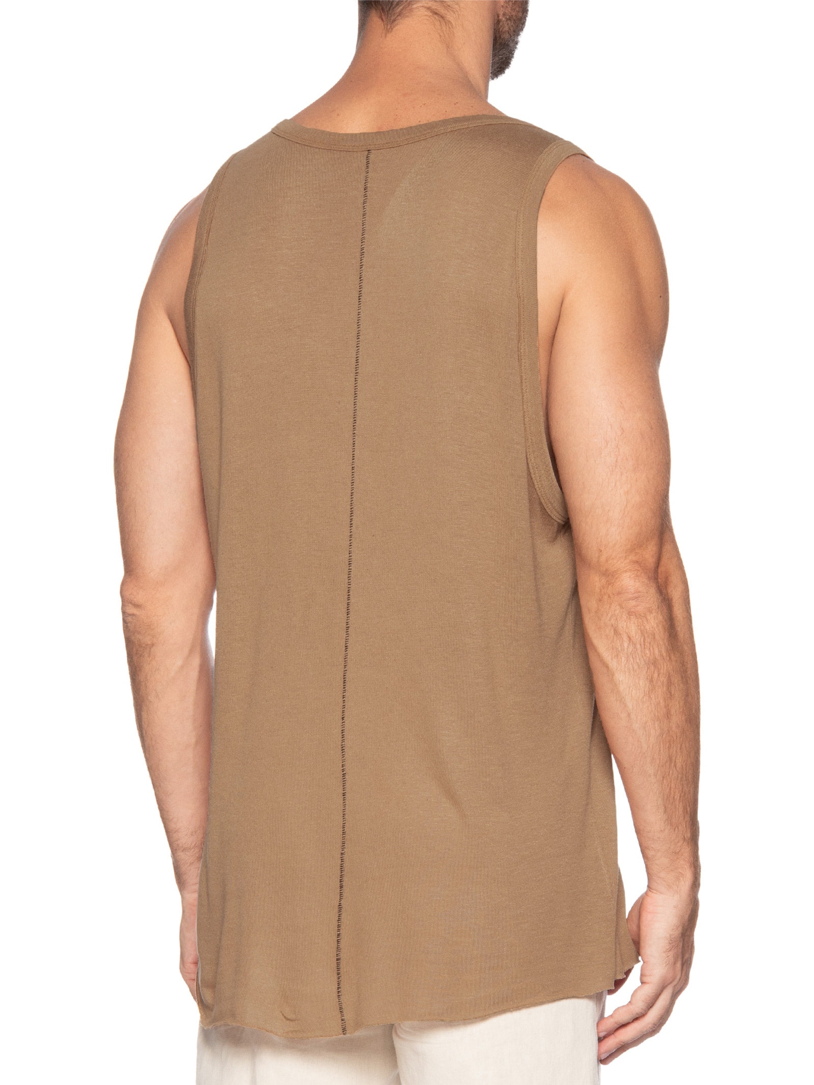 Regata Masculina Visual Linen Cut Marrom Osklen