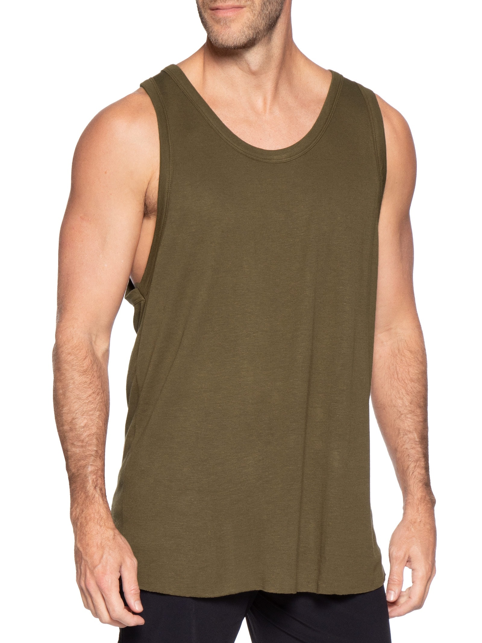 Regata Masculina Visual Linen Cut Marrom Osklen
