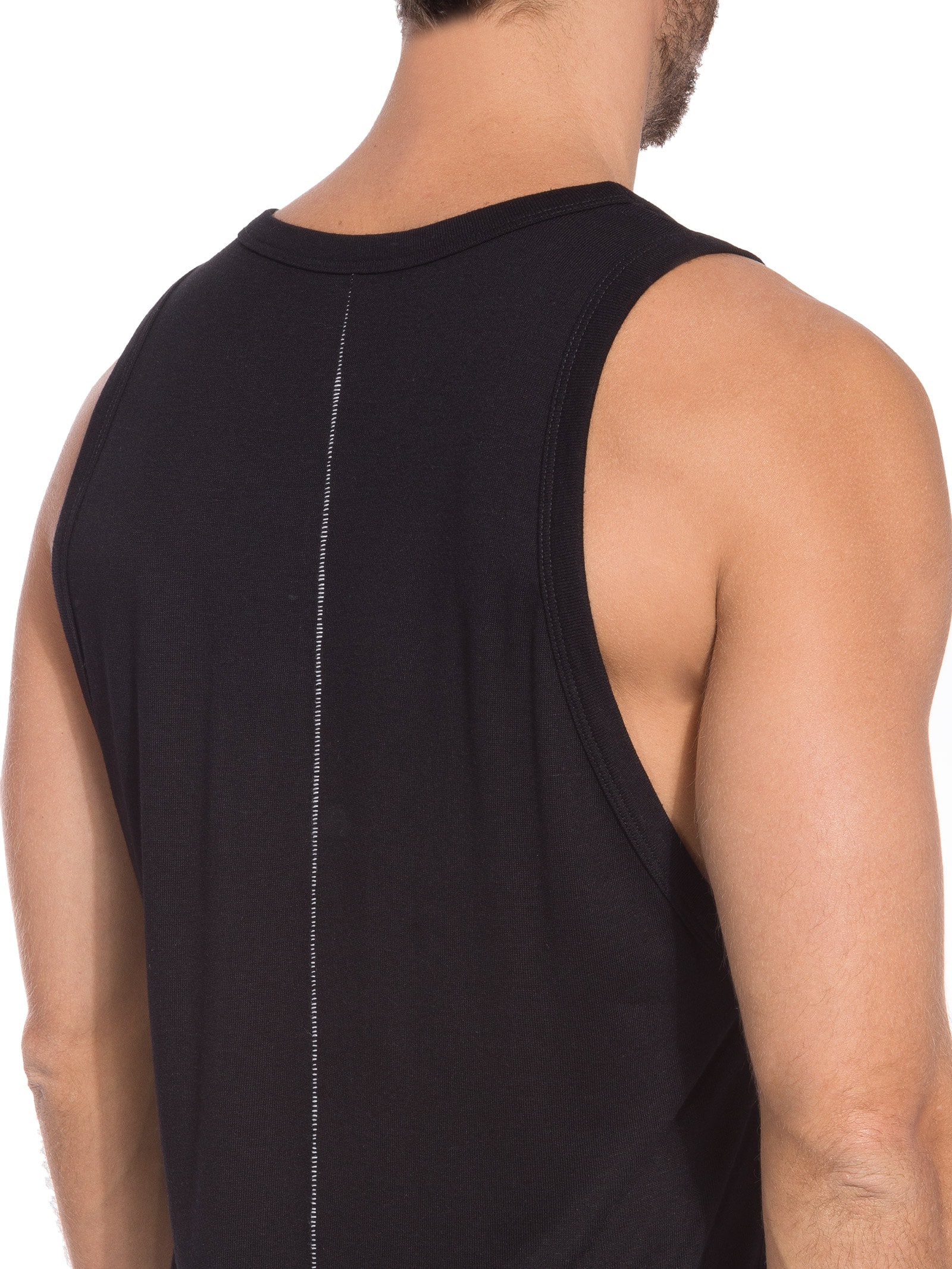 Regata Masculina Visual Linen Cut Preto Osklen