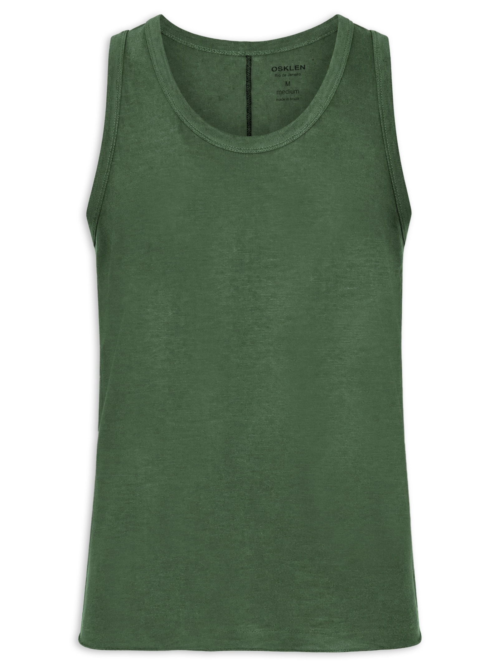 Regata Masculina Visual Linen Cut Verde Osklen