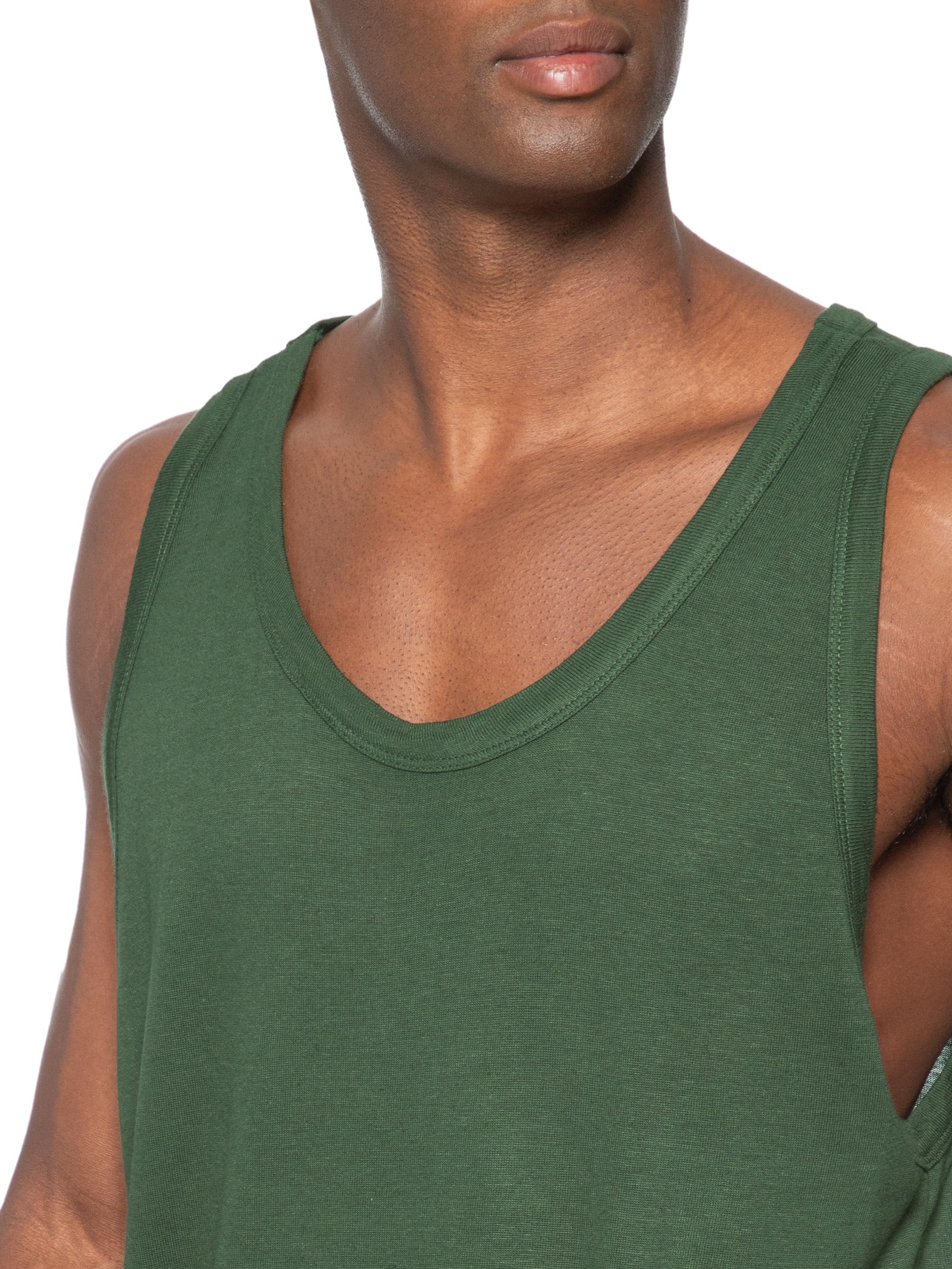 Regata Masculina Visual Linen Cut Verde Osklen