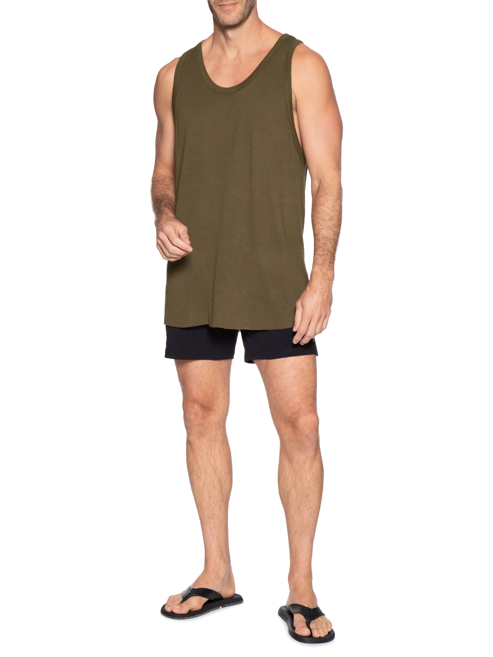 Regata Masculina Visual Linen Cut – Marrom Osklen