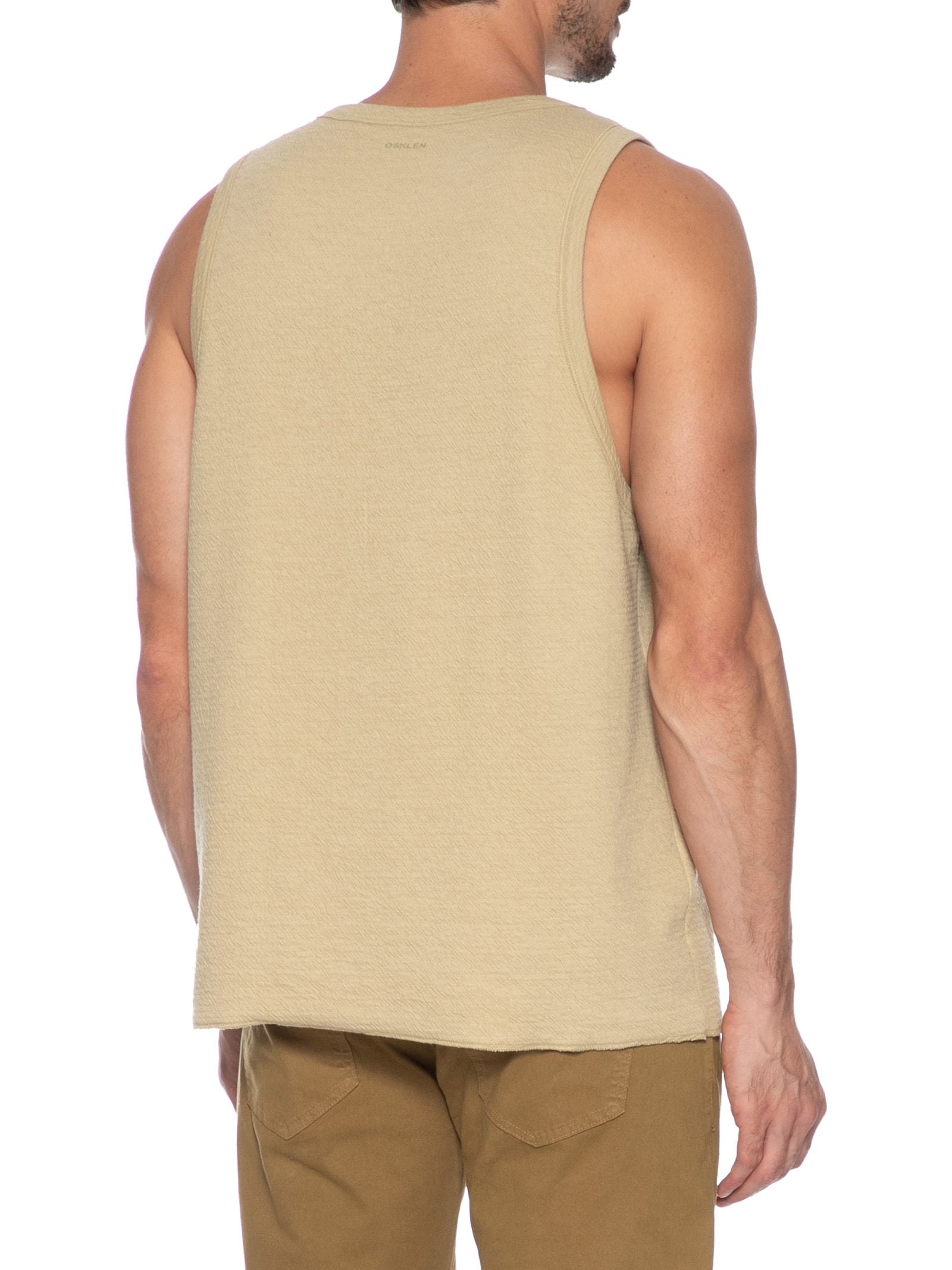 Regata Masculina Wrinklecut Bege Osklen