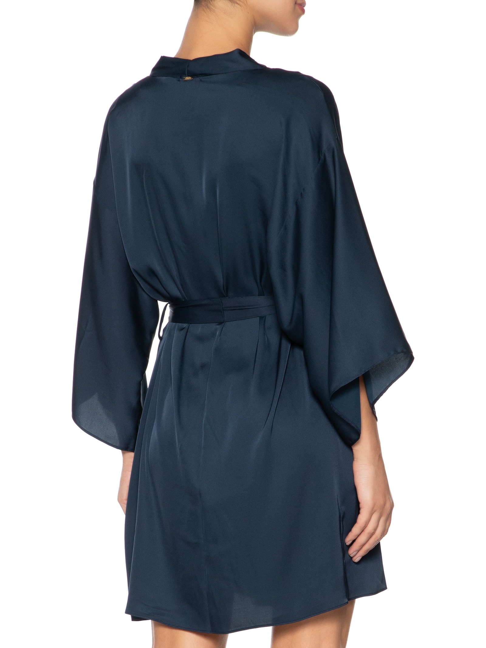 Robe Em Cetim Grace Azul Hope