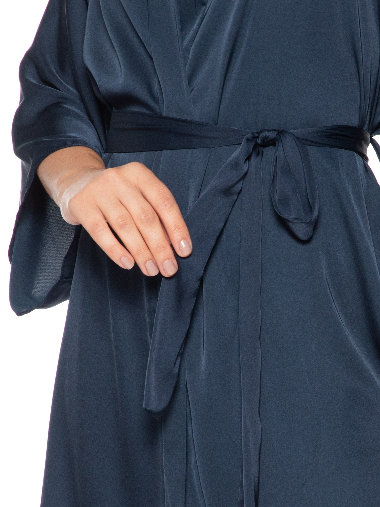 Robe Em Cetim Grace Azul Hope