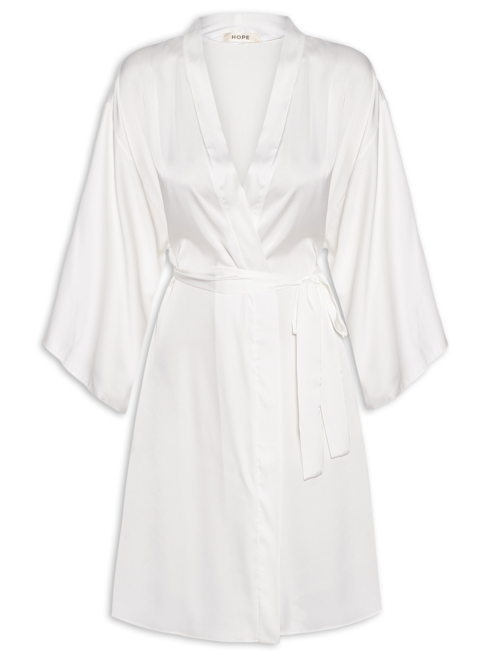 Robe Em Cetim Grace Branco Hope