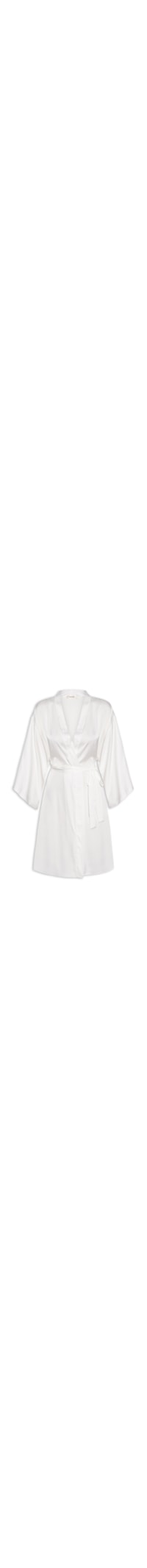 Robe Em Cetim Grace - Branco